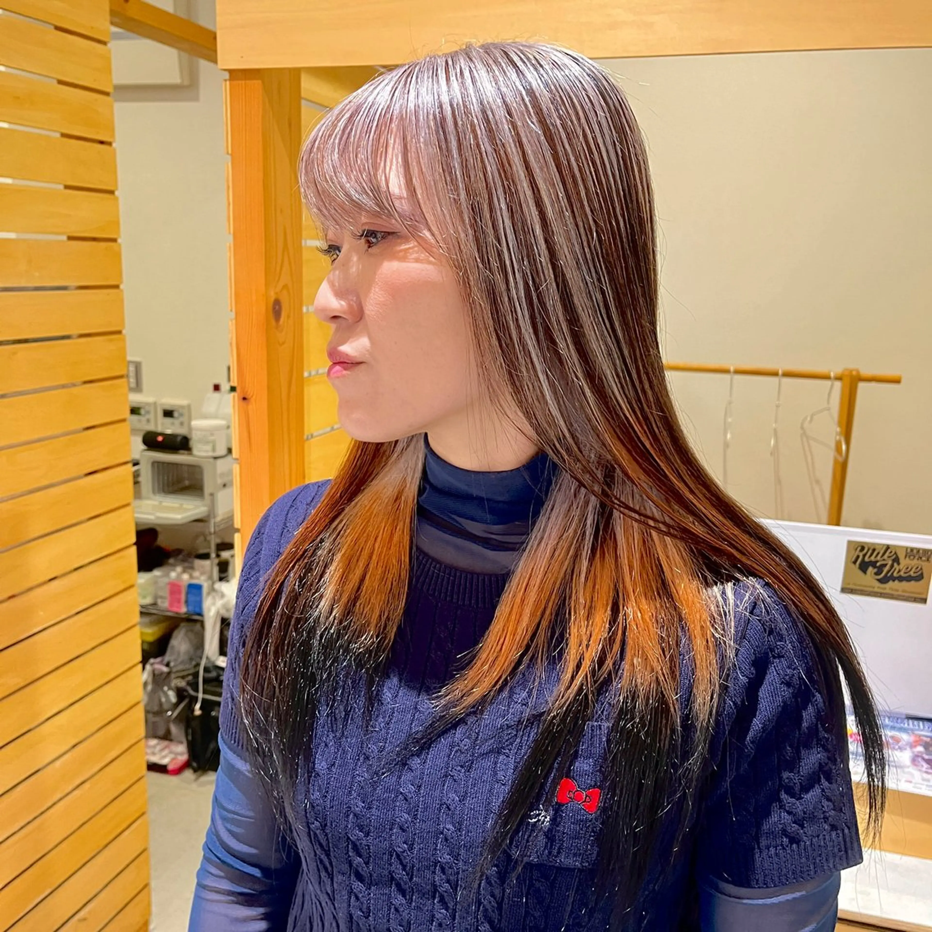 ロング カラー ヘアカラー トリートメント RUBEUS【ルベウス】所属・✨艶々カラー🎨 杉本賢人のヘアスタイル