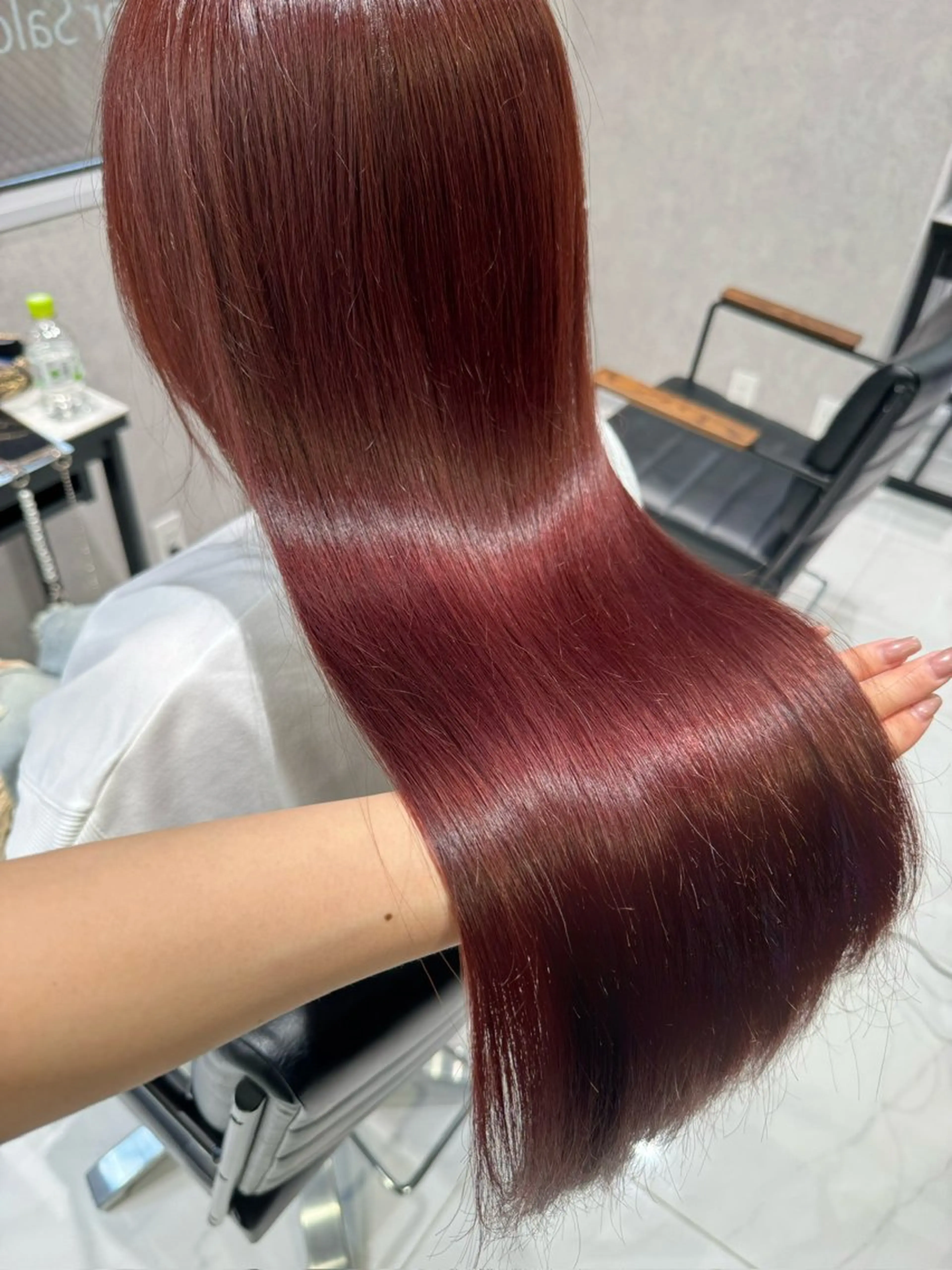 ロング カラー ヘアカラー 🤎韓国ヘア ベージュ まゆか🤎のヘアスタイル
