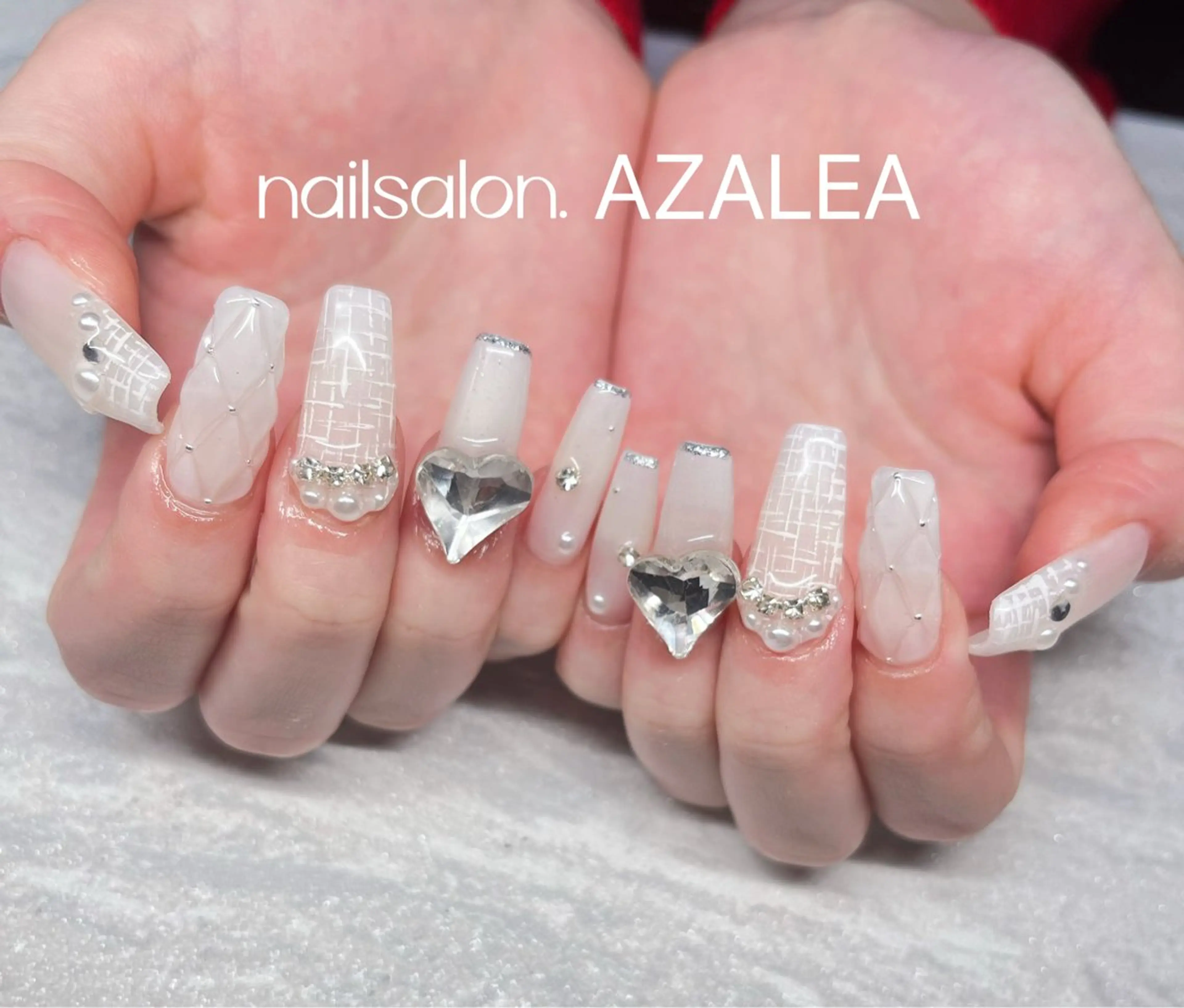 ネイル ハート ハンドネイル R inのネイルデザイン