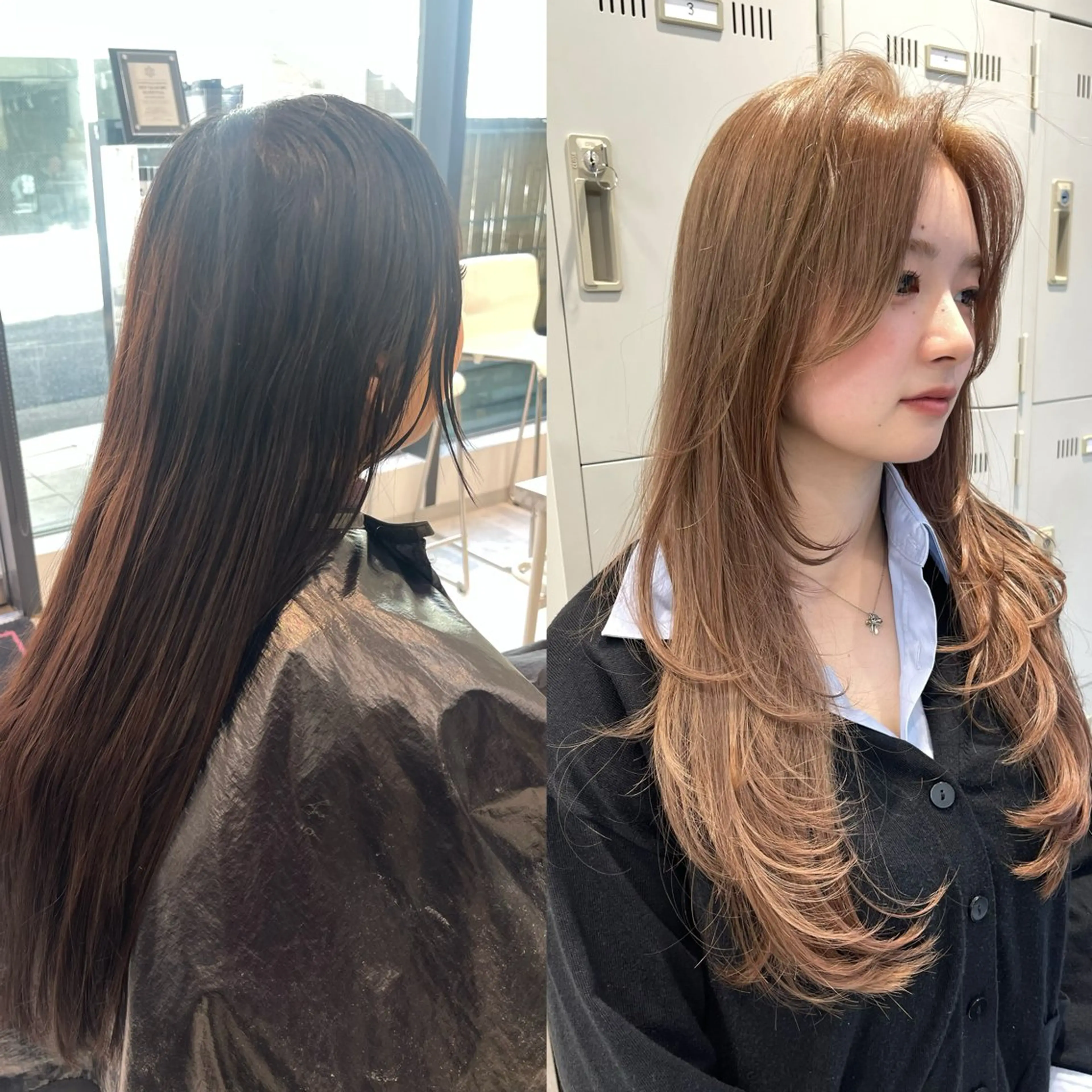 カラー ヘアカラー TENSHO レイヤー／ハイトーンのヘアスタイル