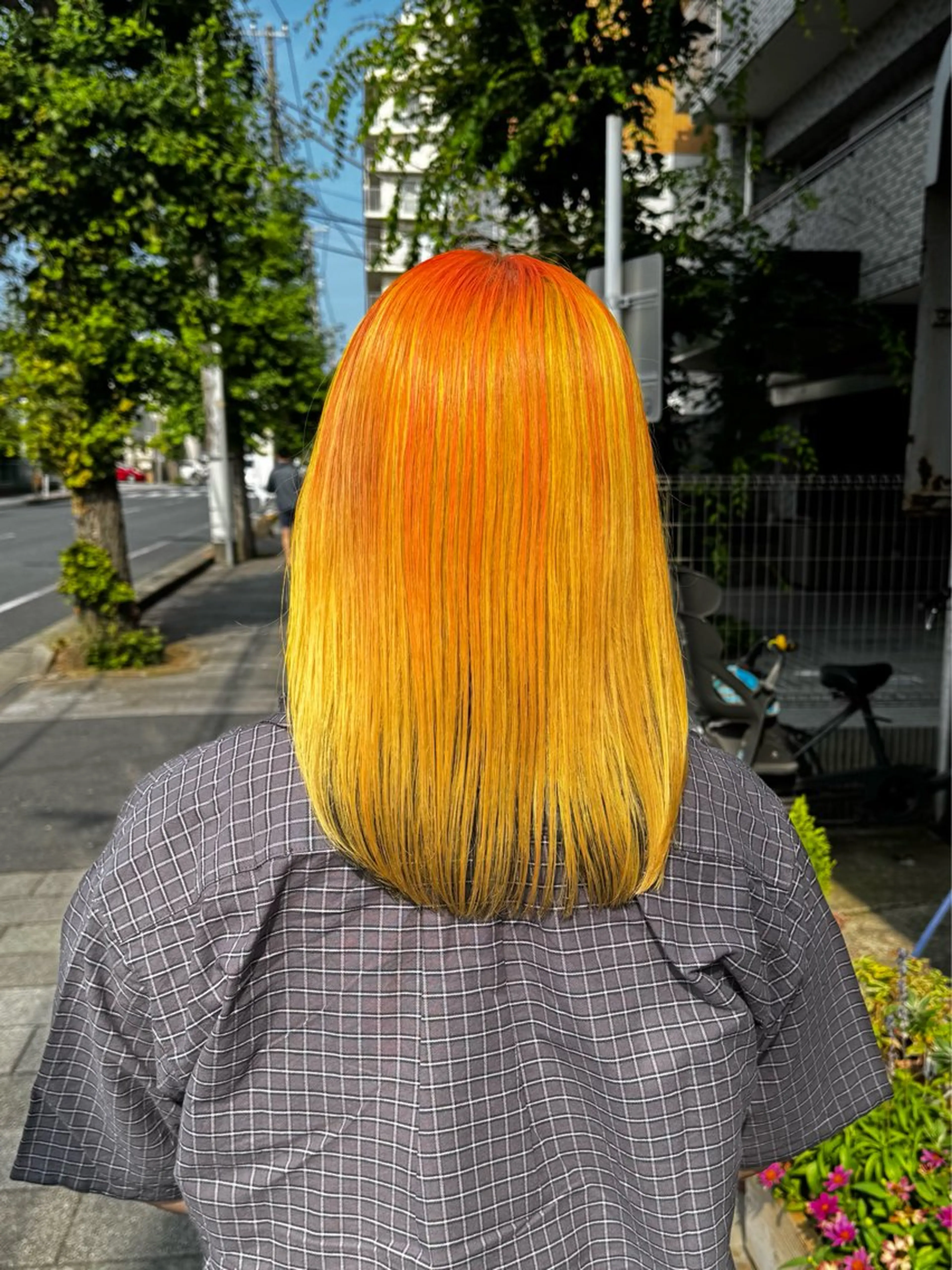 ミディアム ヘアカラー echelle所属・るな/echelle 【カットモデル募集】のヘアスタイル