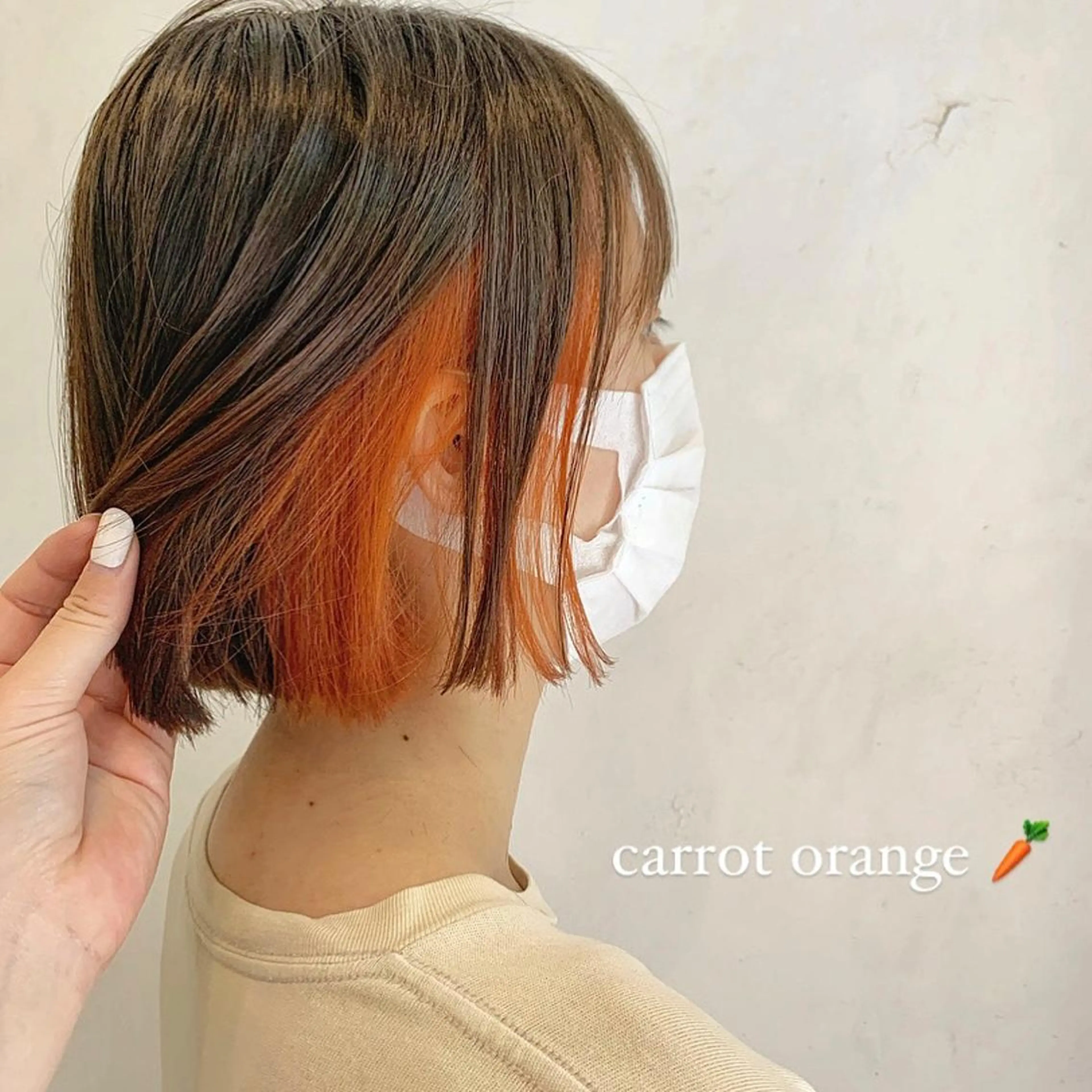 ショート ボブ ヘアカラー 似合わせカットカラー ♡佐藤捺美のヘアスタイル