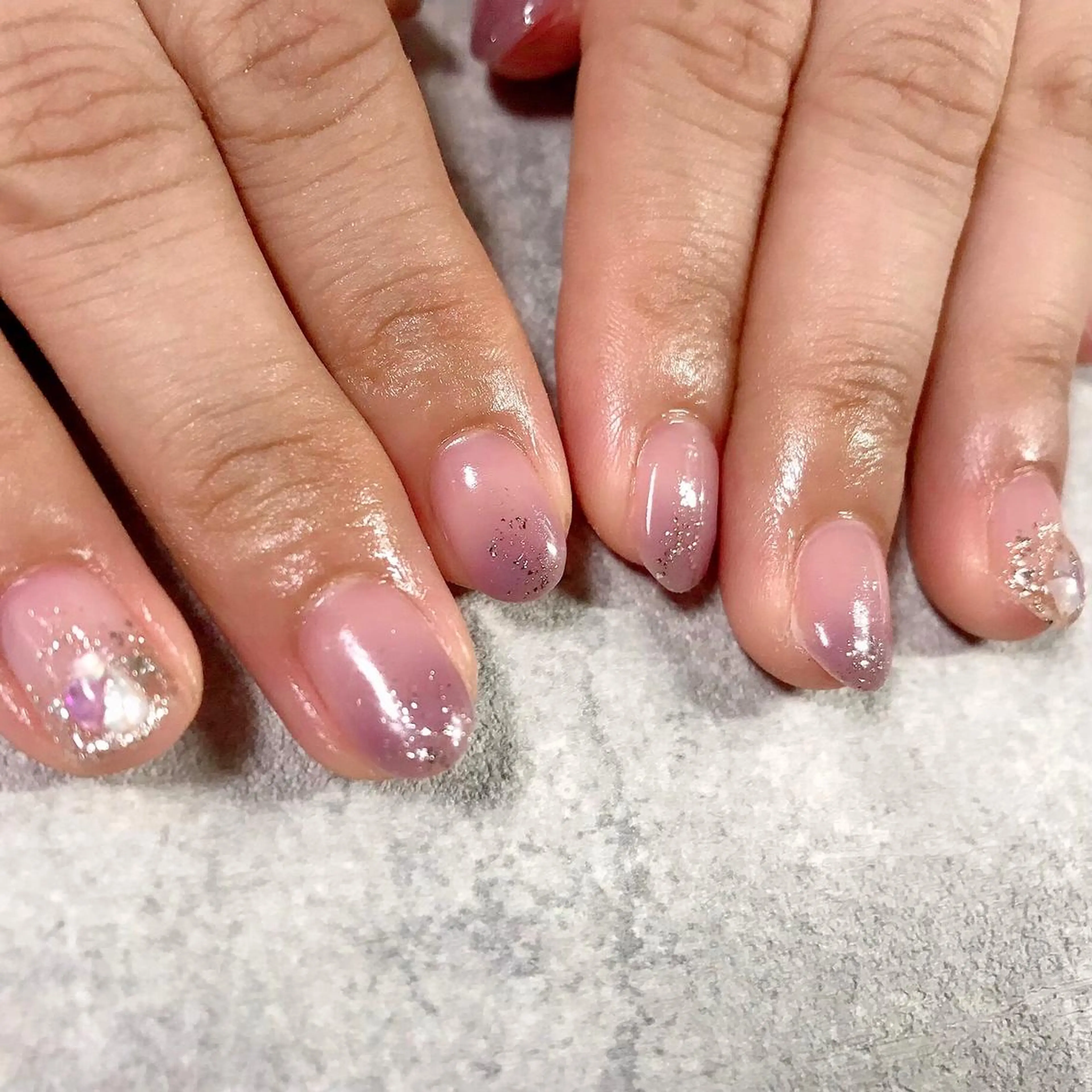 ネイル フットネイル ラメ(グリッター) ミラーネイル ワンカラーネイル kikinail 溝の口のネイルデザイン