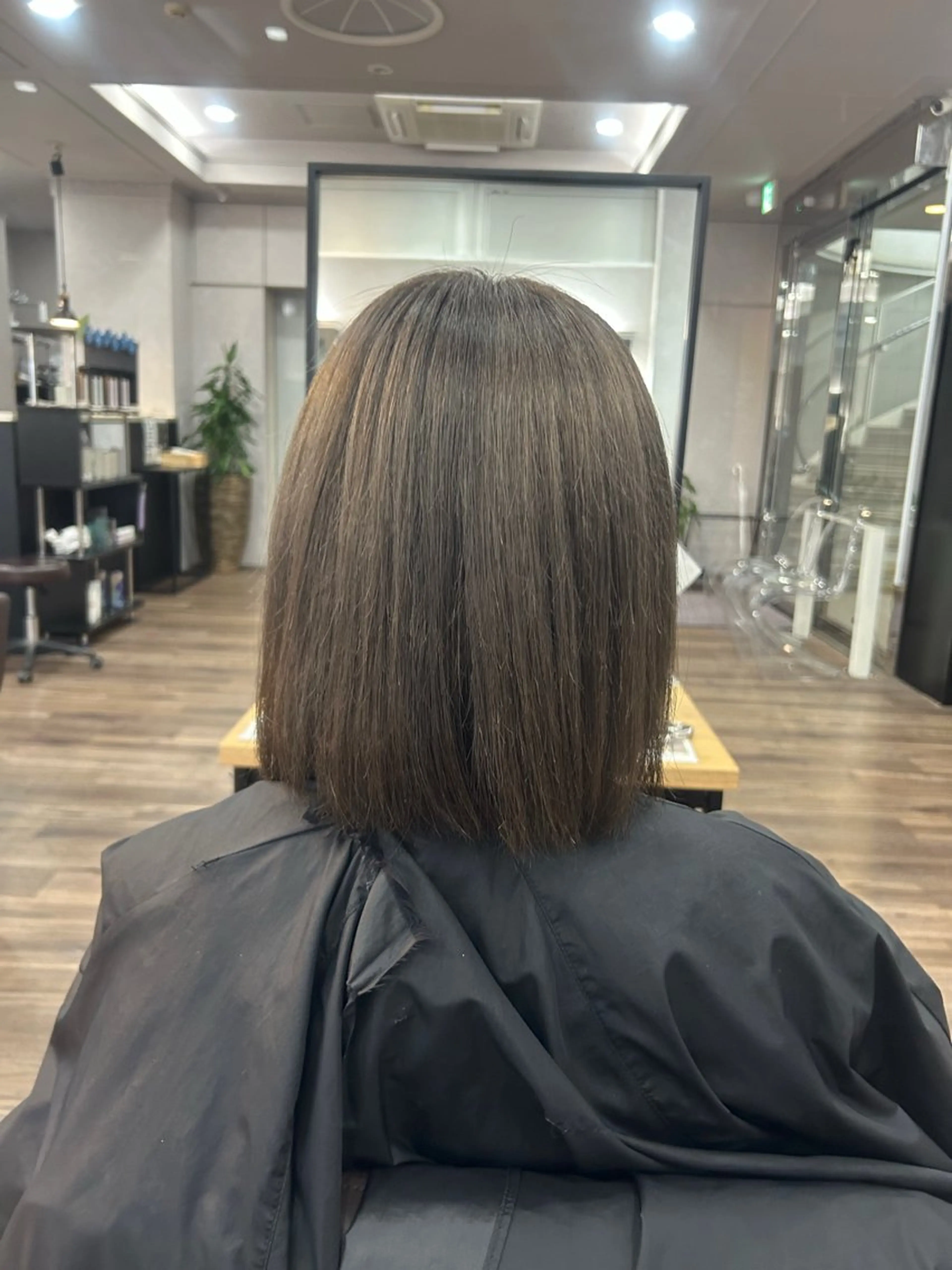 ミディアム カラー ブロンド トリートメント ヘアカラー トリートメント NAGINE /【bench】千葉のヘアスタイル