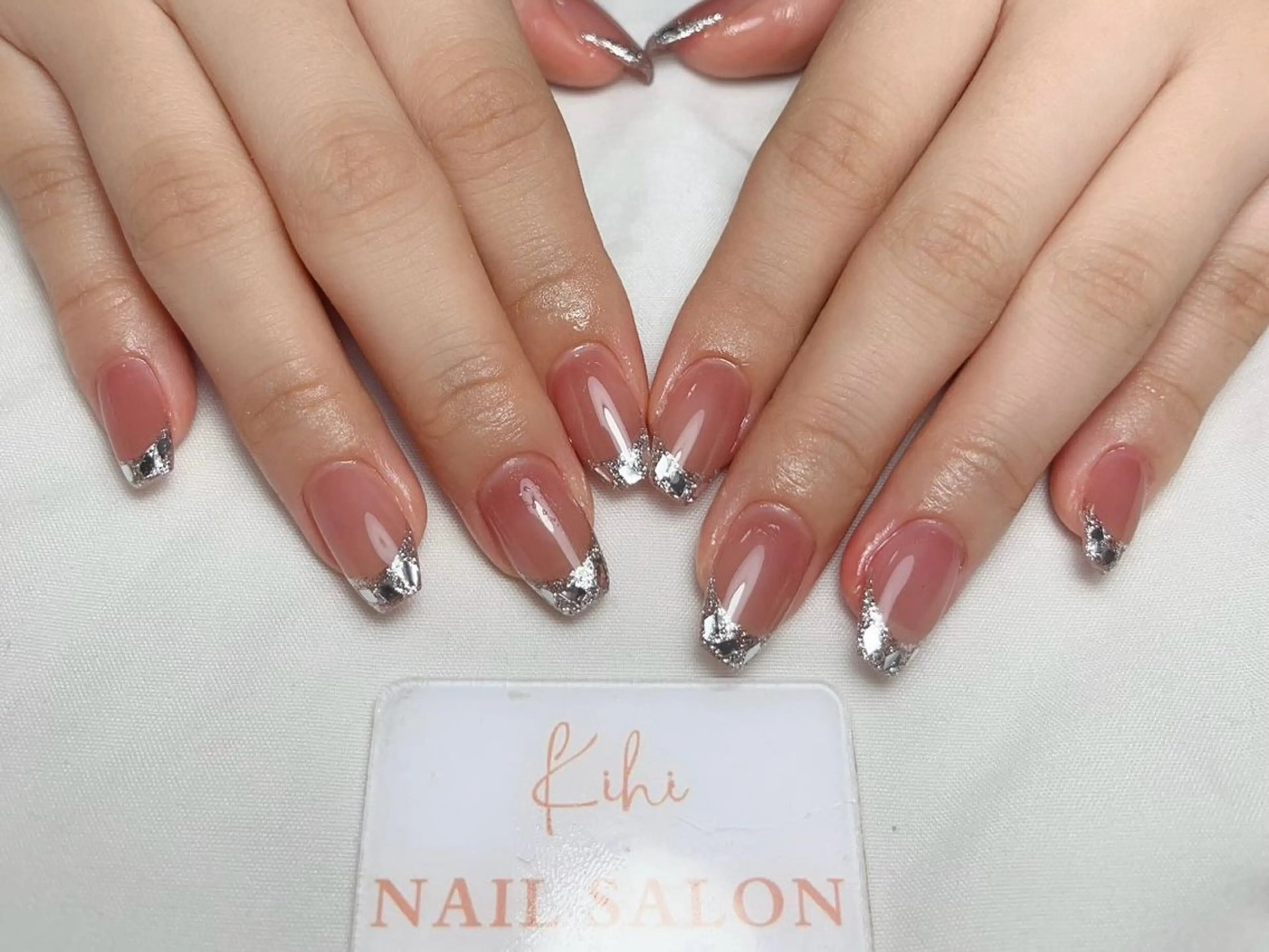 ❤️ソフトジェルオフ無料❤マグネットフレンチ・ミラーフレンチ・ガラスフレンチの写真