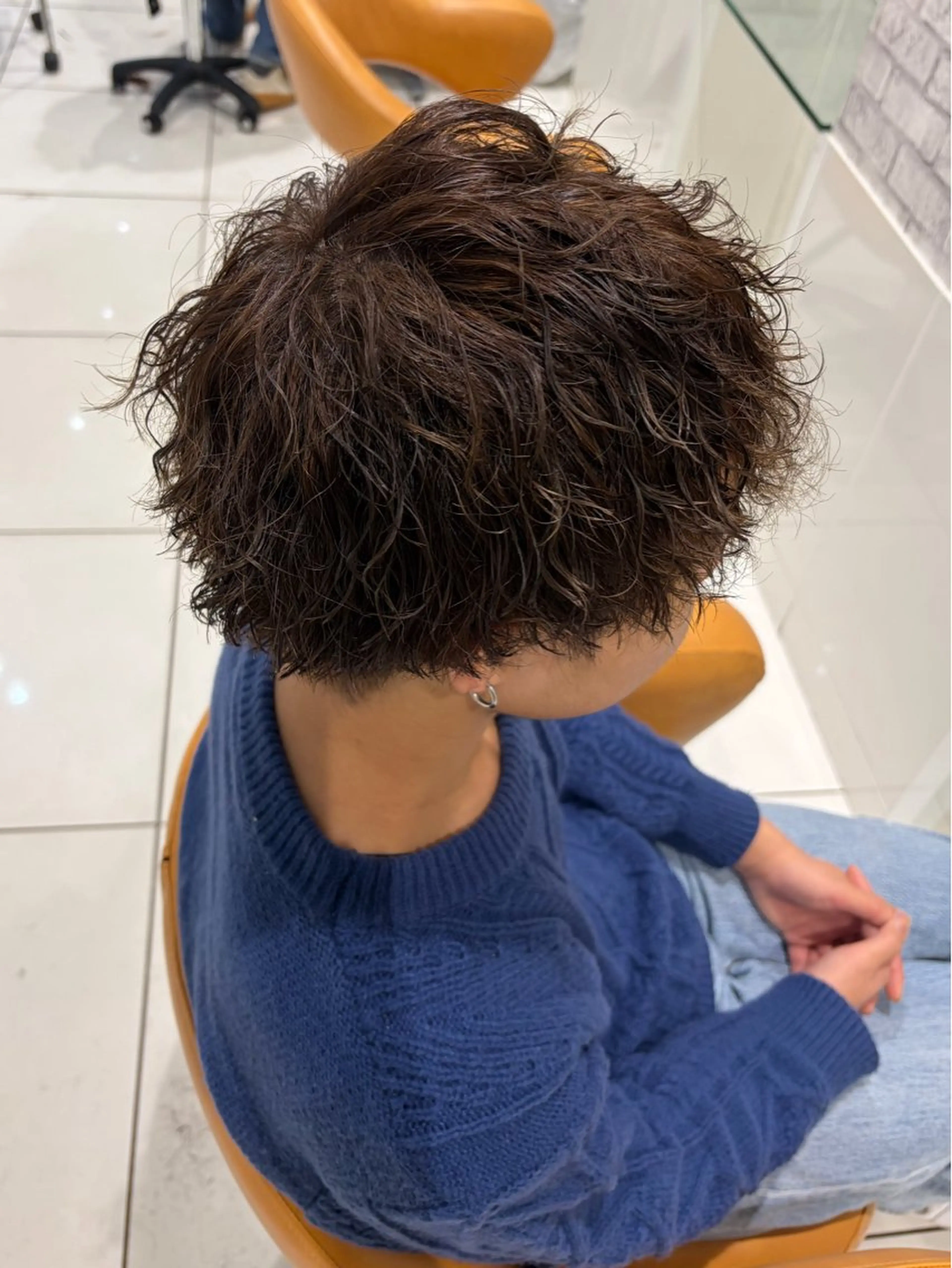 ミディアム パーマ メンズ カット パーマ 🫧ヒシダアキ taboo.i🫧のヘアスタイル