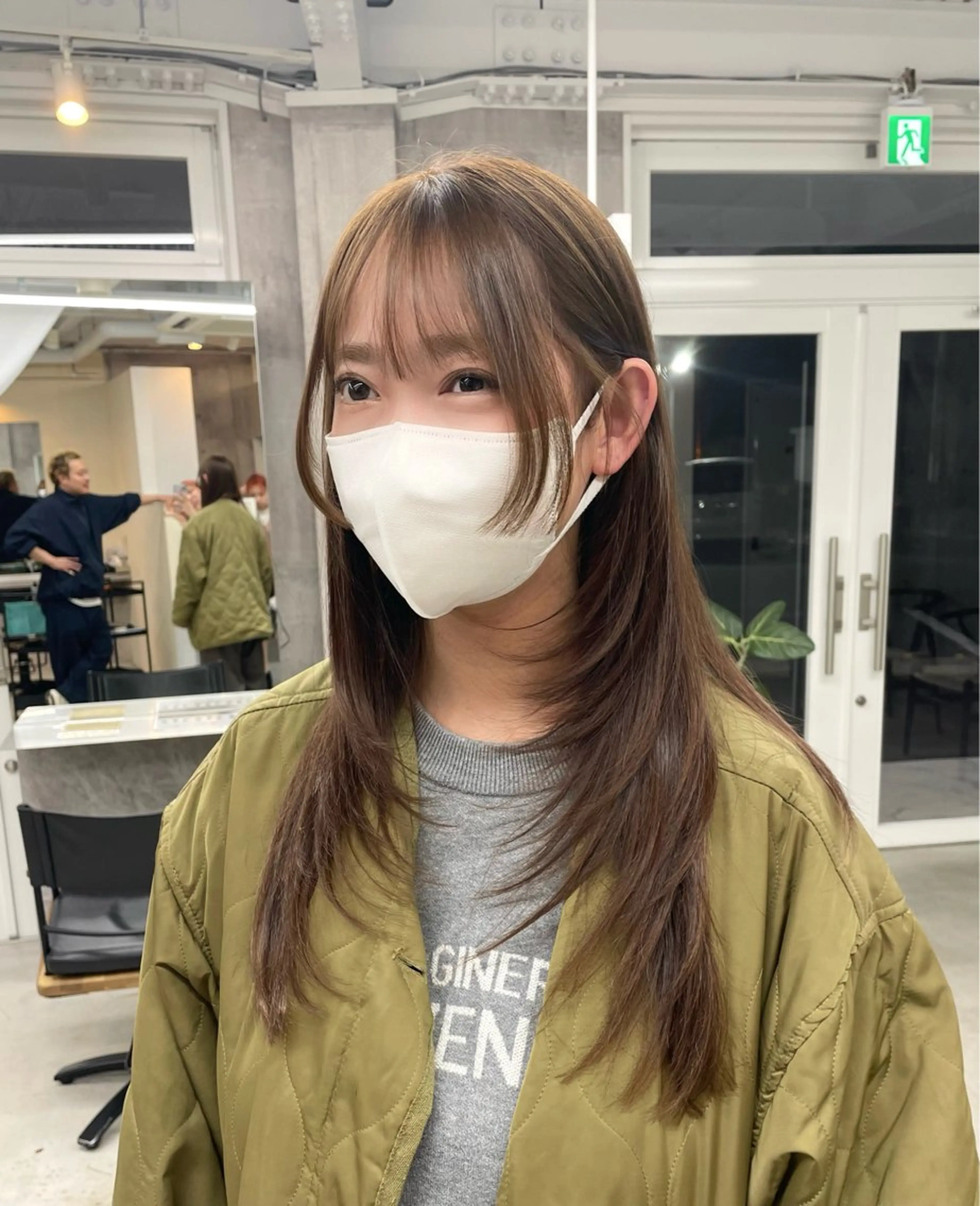 ロング カラー ベージュカラー 錦 茉李 @lm.mari03のヘアスタイル