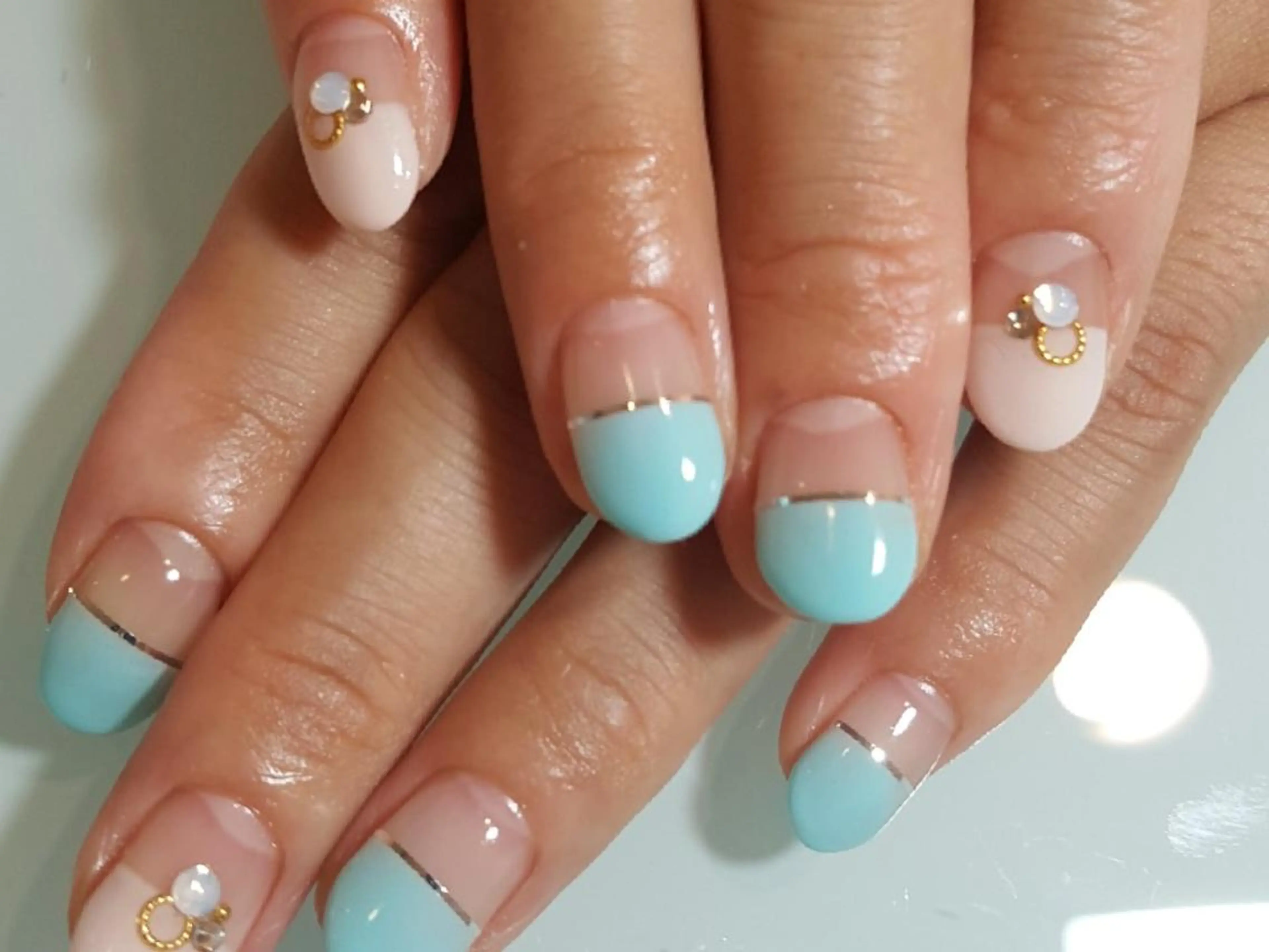 ネイル フレンチネイル 人気エリア💖完全個室【ルリエ】所属・ネイルサロン Lelienルリエのネイルデザイン