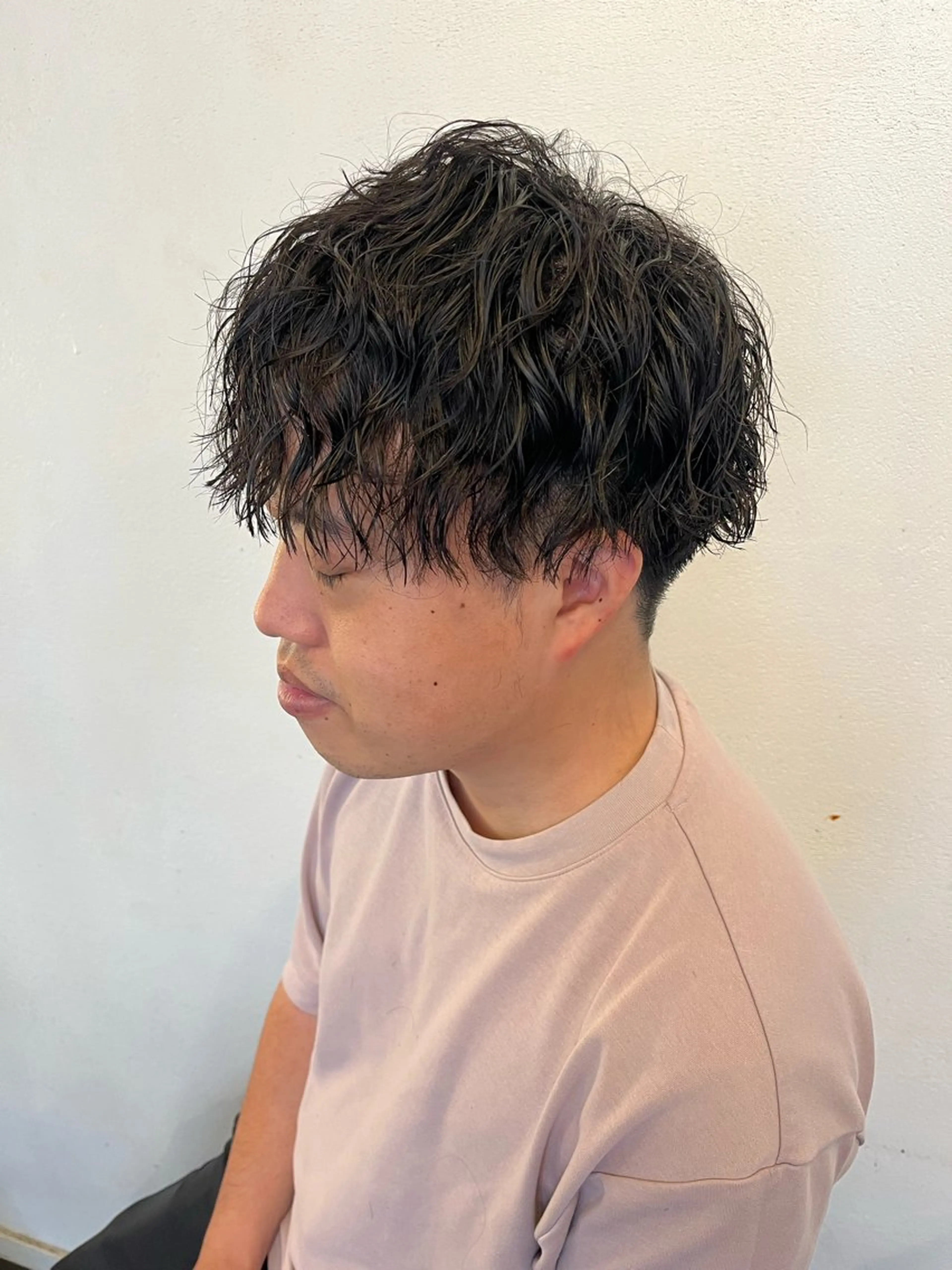 パーマ メンズ カット パーマ bijou chiharuのマツエク・マツパデザイン