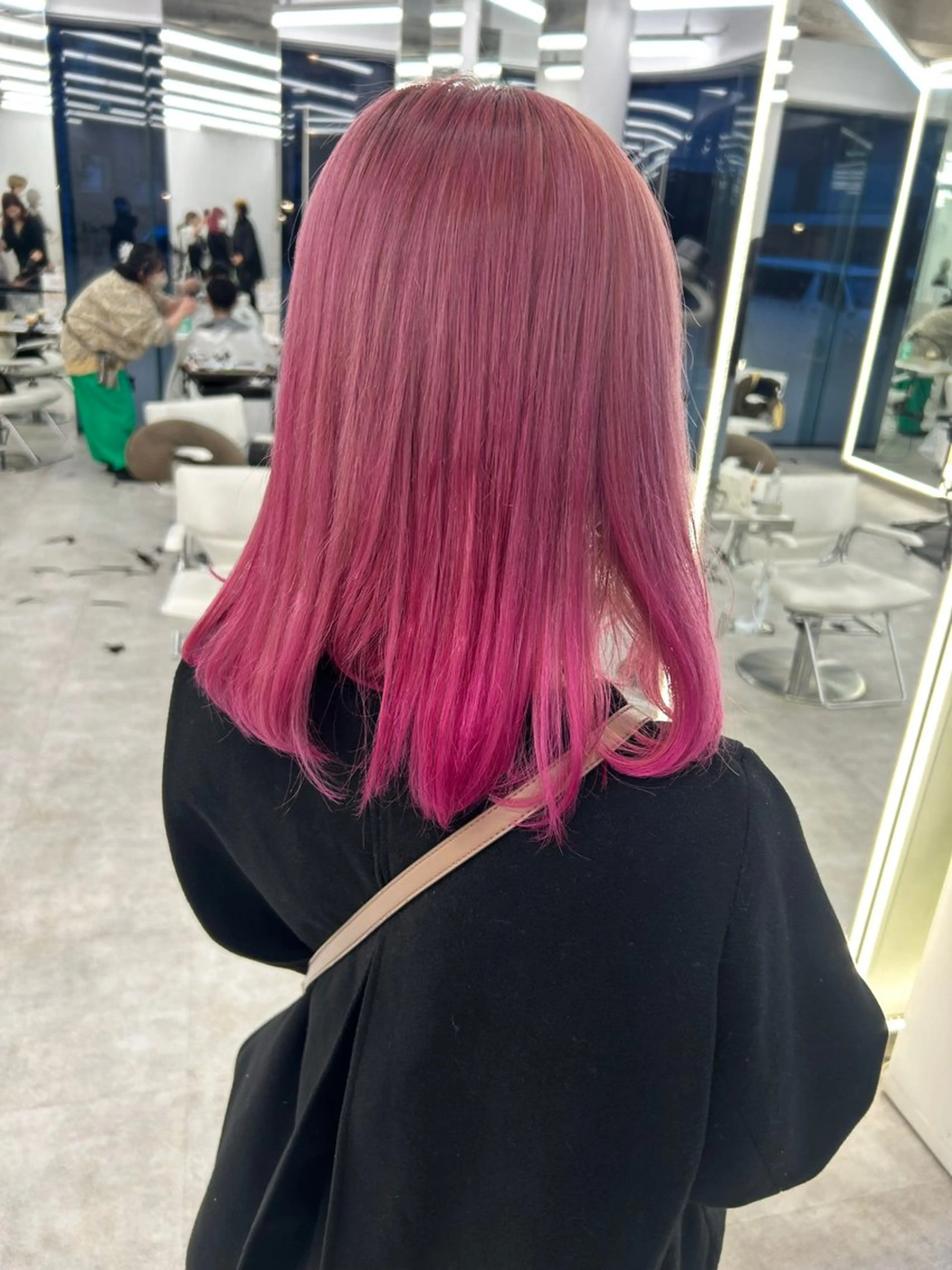 ミディアム カラー ヘアカラー ヘッドスパ はるか/ブリーチカラ ー/ヘアアレンジ🤍のヘアスタイル