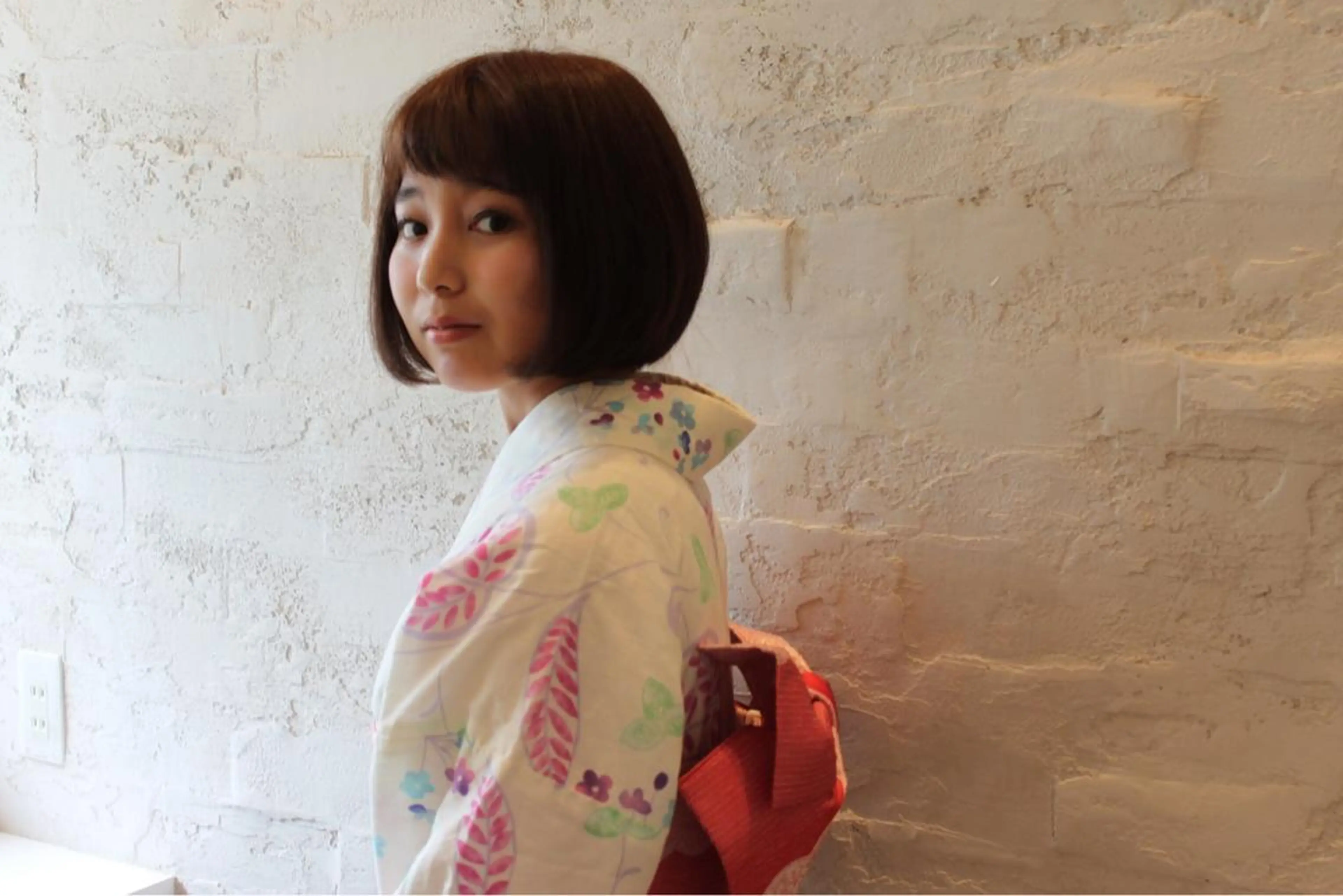 ショート 浴衣 BeLuna所属・乾 友恵のヘアスタイル