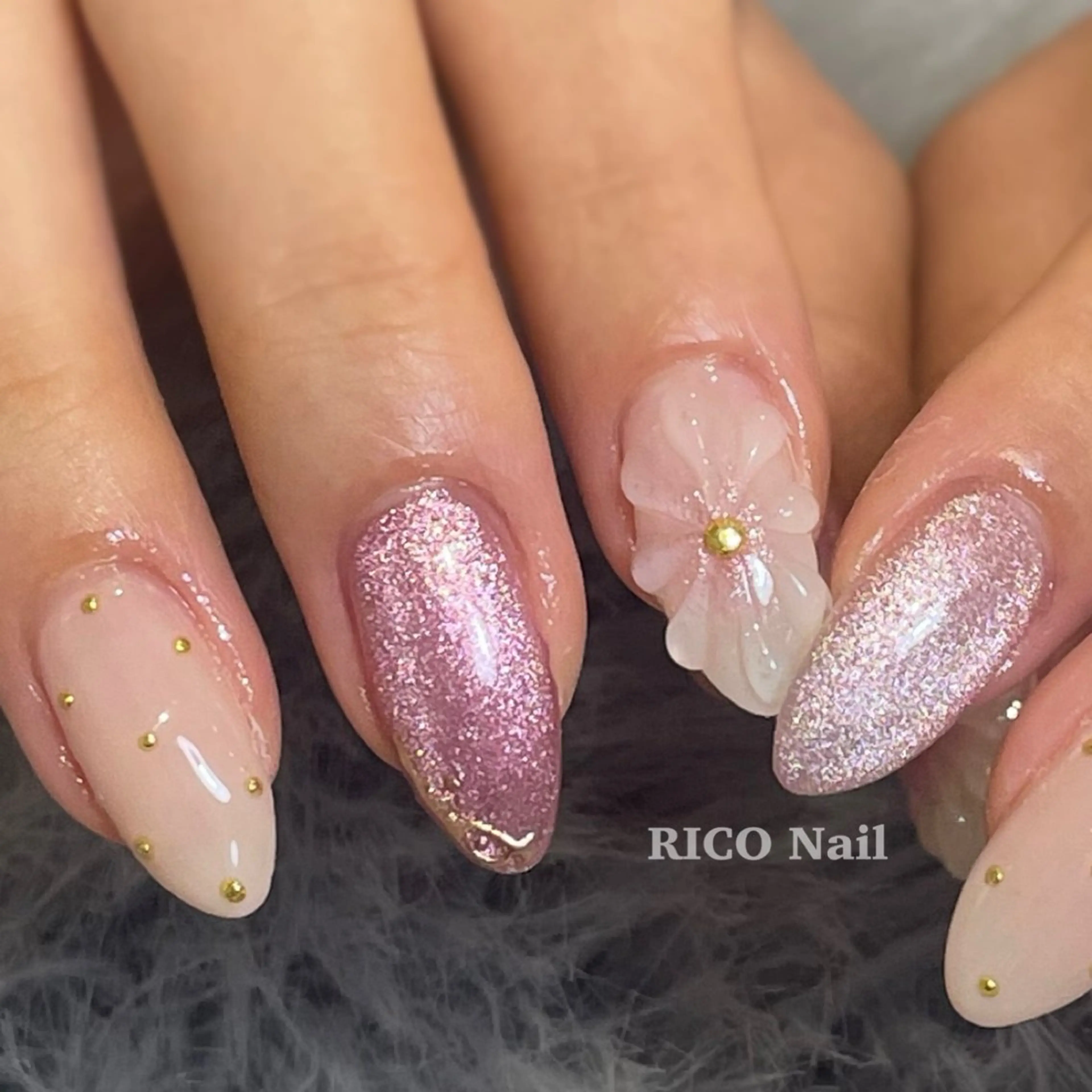 ネイル ハンドネイル RICO NAIL所属・RICO Nail パーツつけ放題🌈のネイルデザイン