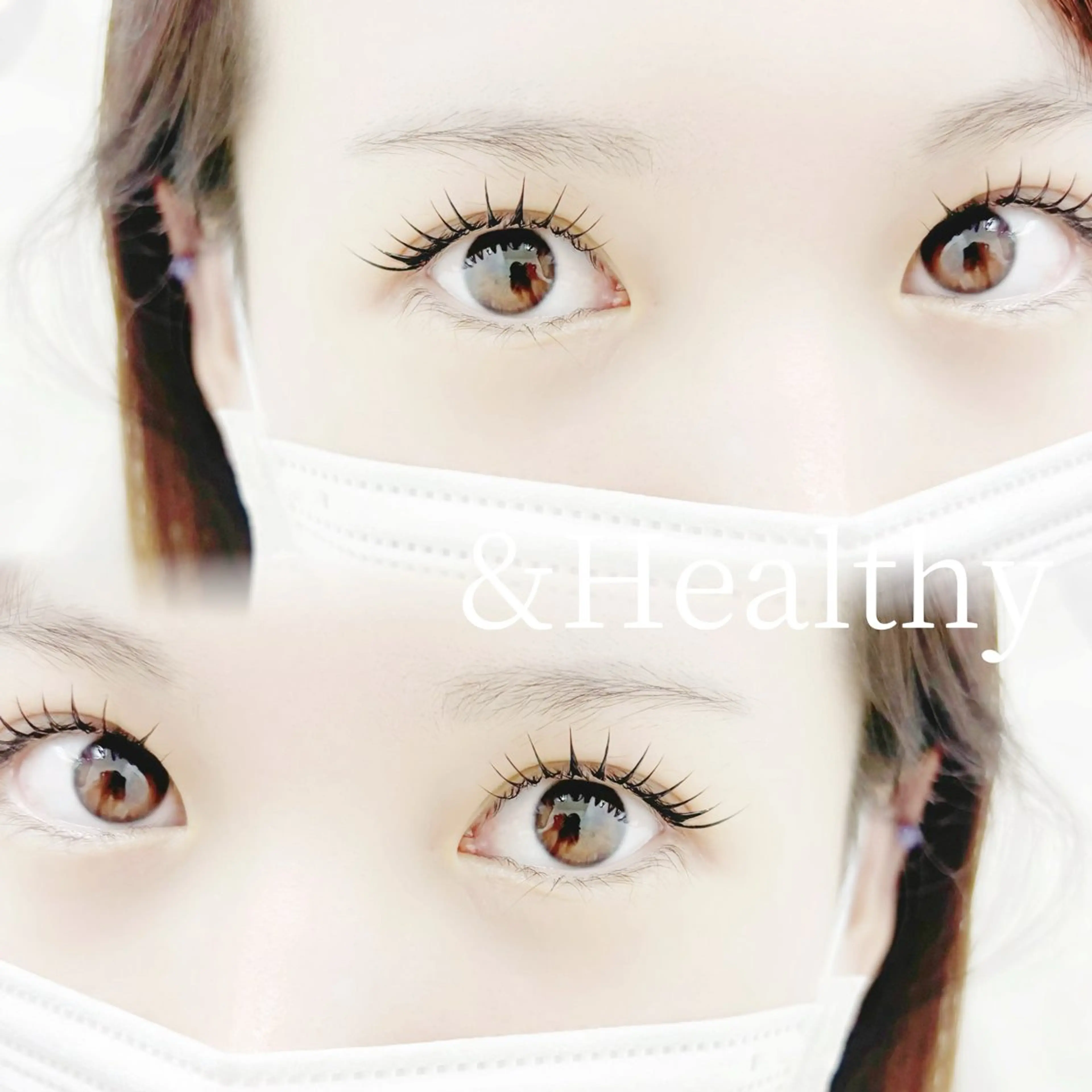 &ヘルシー🪽100本まで✨エクステしてパーマする最先端メニュー♥️アイシャンプー込🦋束感コーティング仕上げ★オフ込みの写真