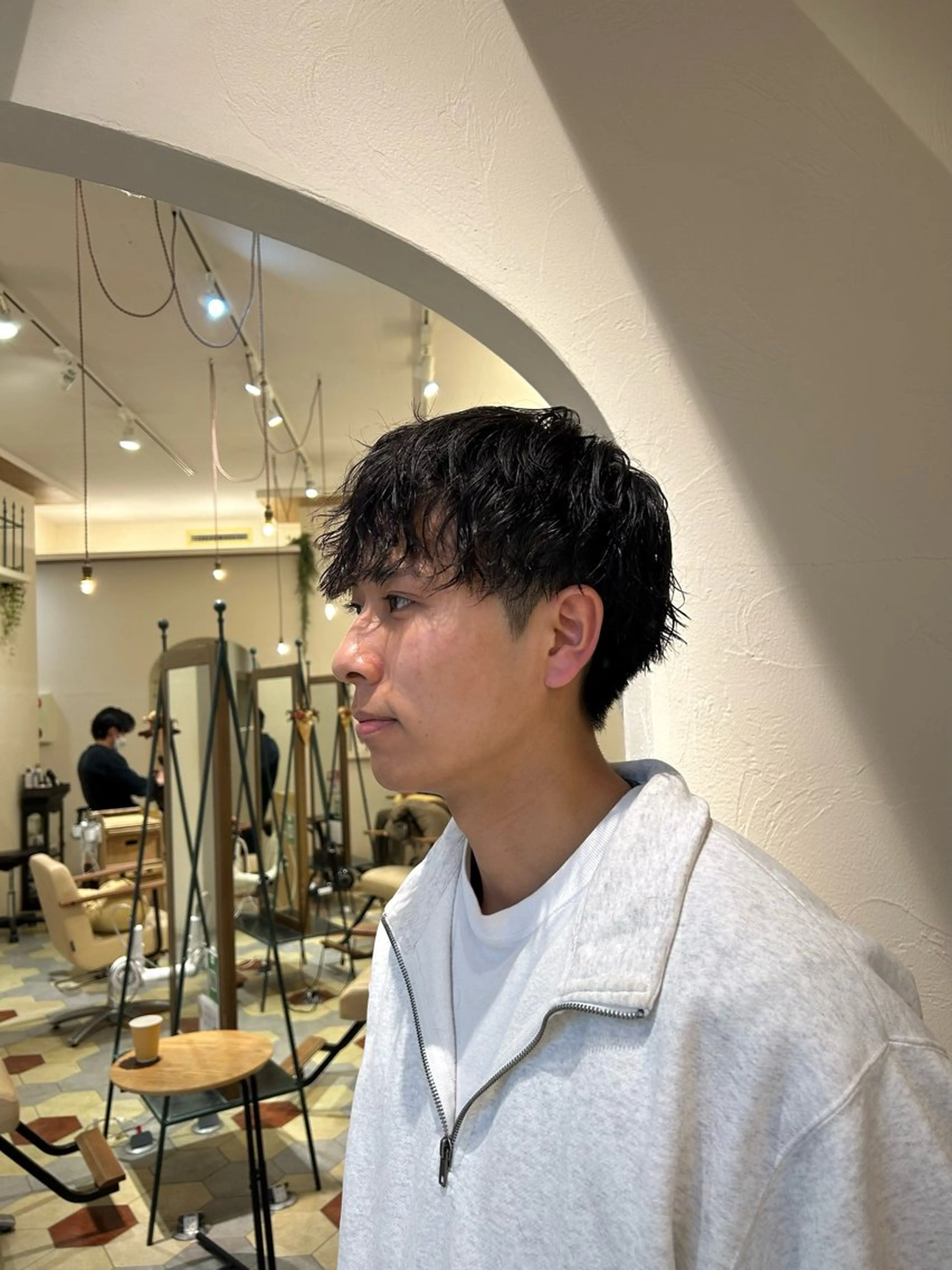 パーマ メンズ 柳川沙羅 🌿透明感カラーのヘアスタイル