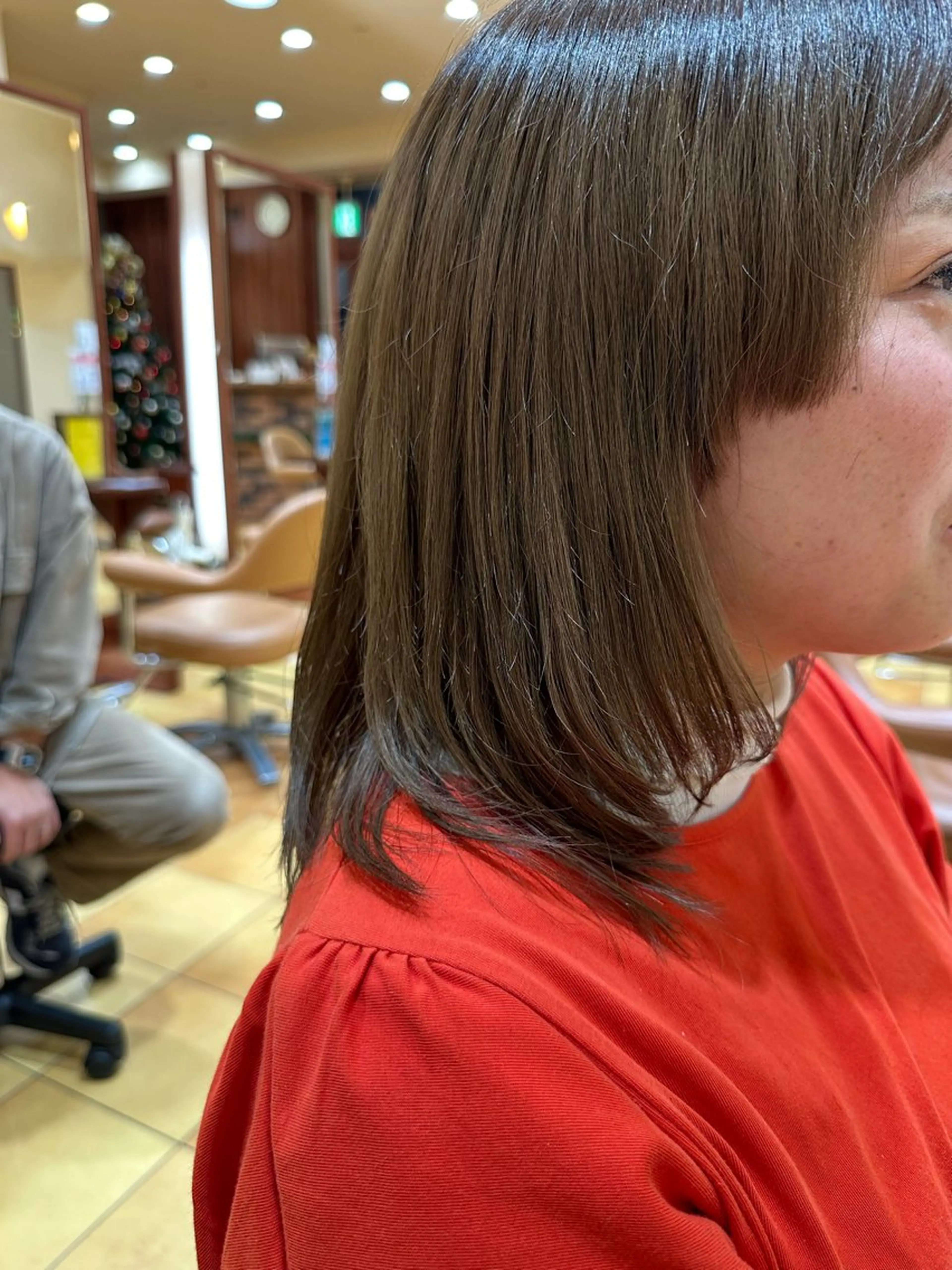 セミロング 小顔ボブ/お悩み解決 /ボブパーマ/とういのヘアスタイル