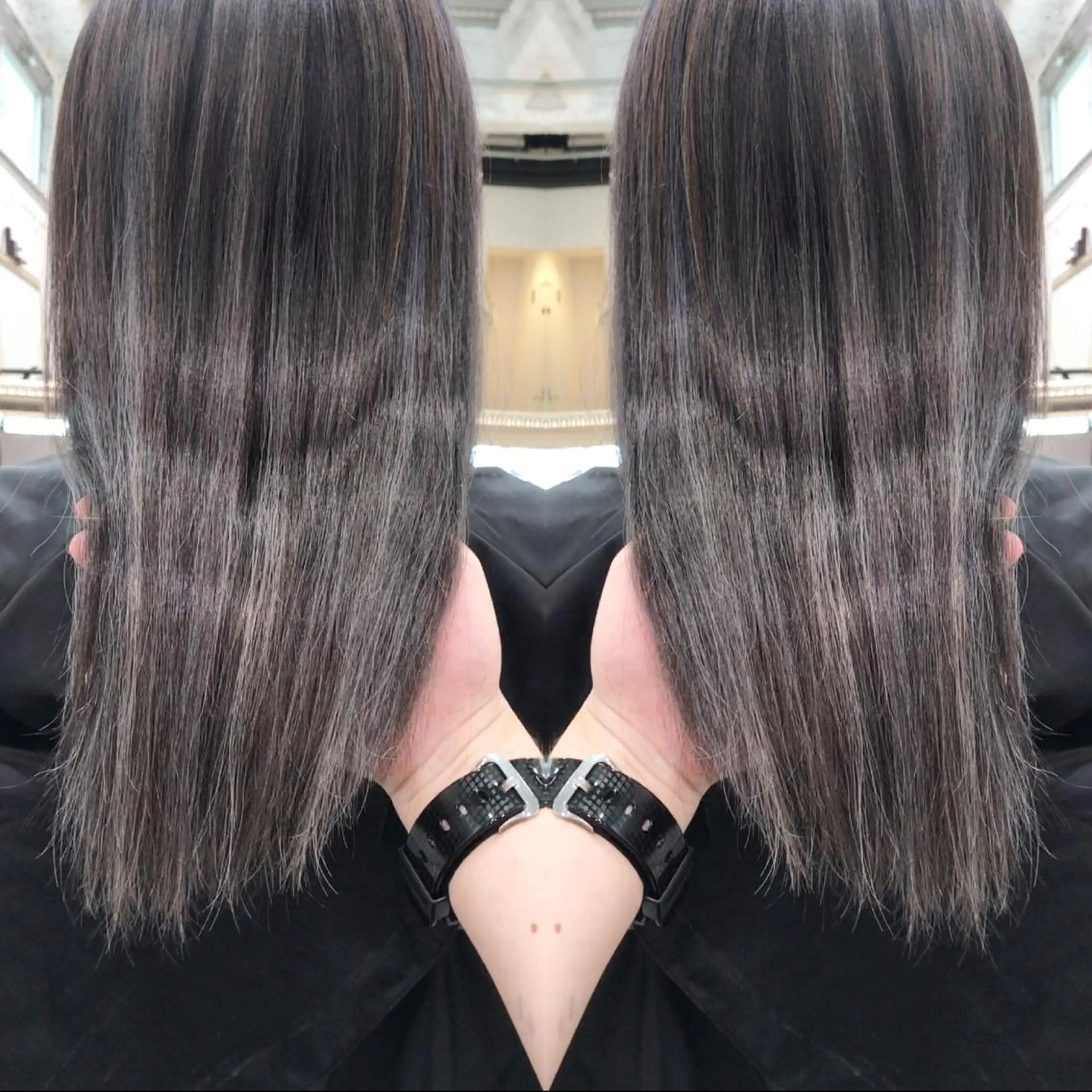 ロング カラー ヘアアレンジ ヘアカラー トリートメント BANK'S hair所属・💐ケラチン 髪質改善寺坂雄飛💐のヘアスタイル