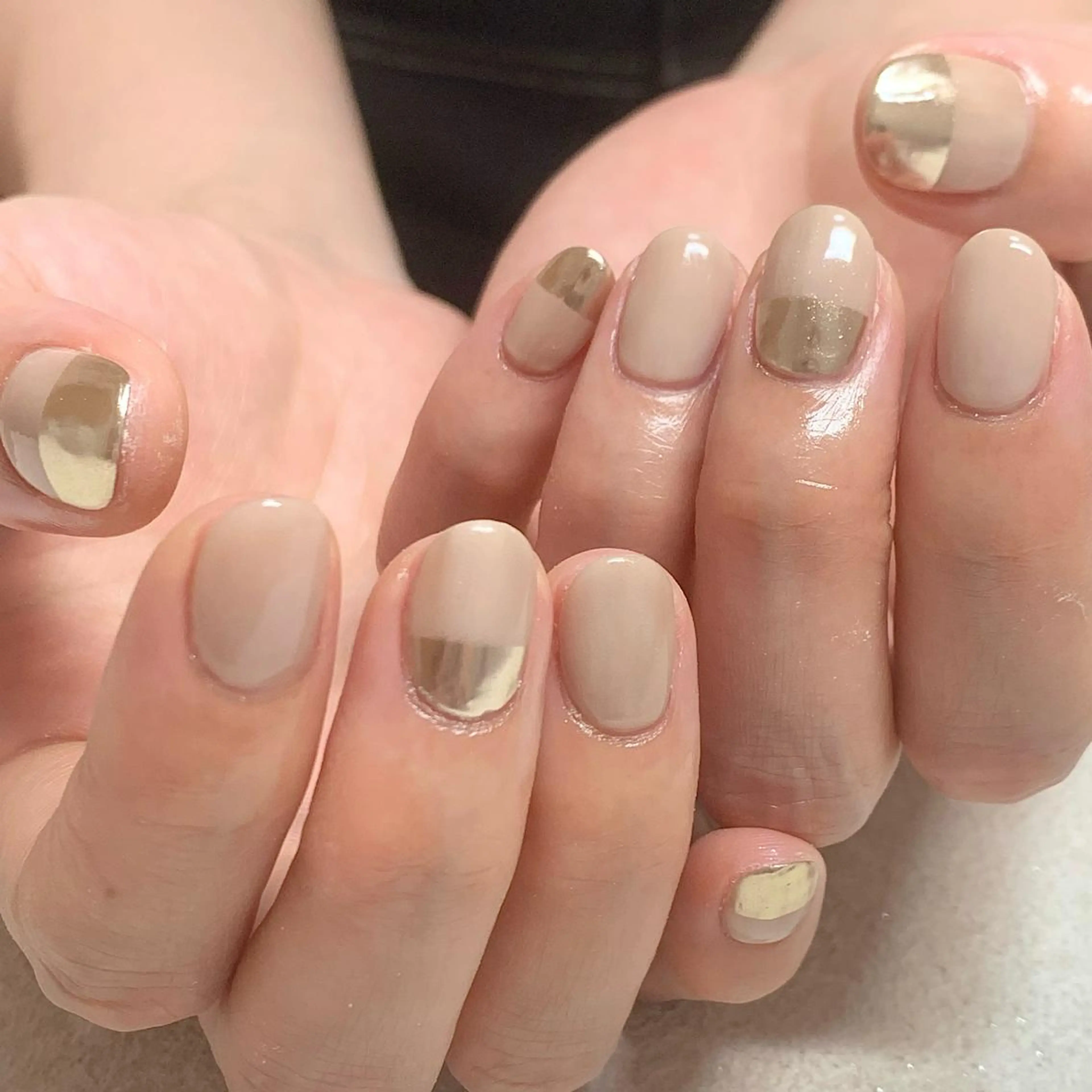 ネイル フレンチネイル ミラーネイル doroom所属・Nail doroomのネイルデザイン
