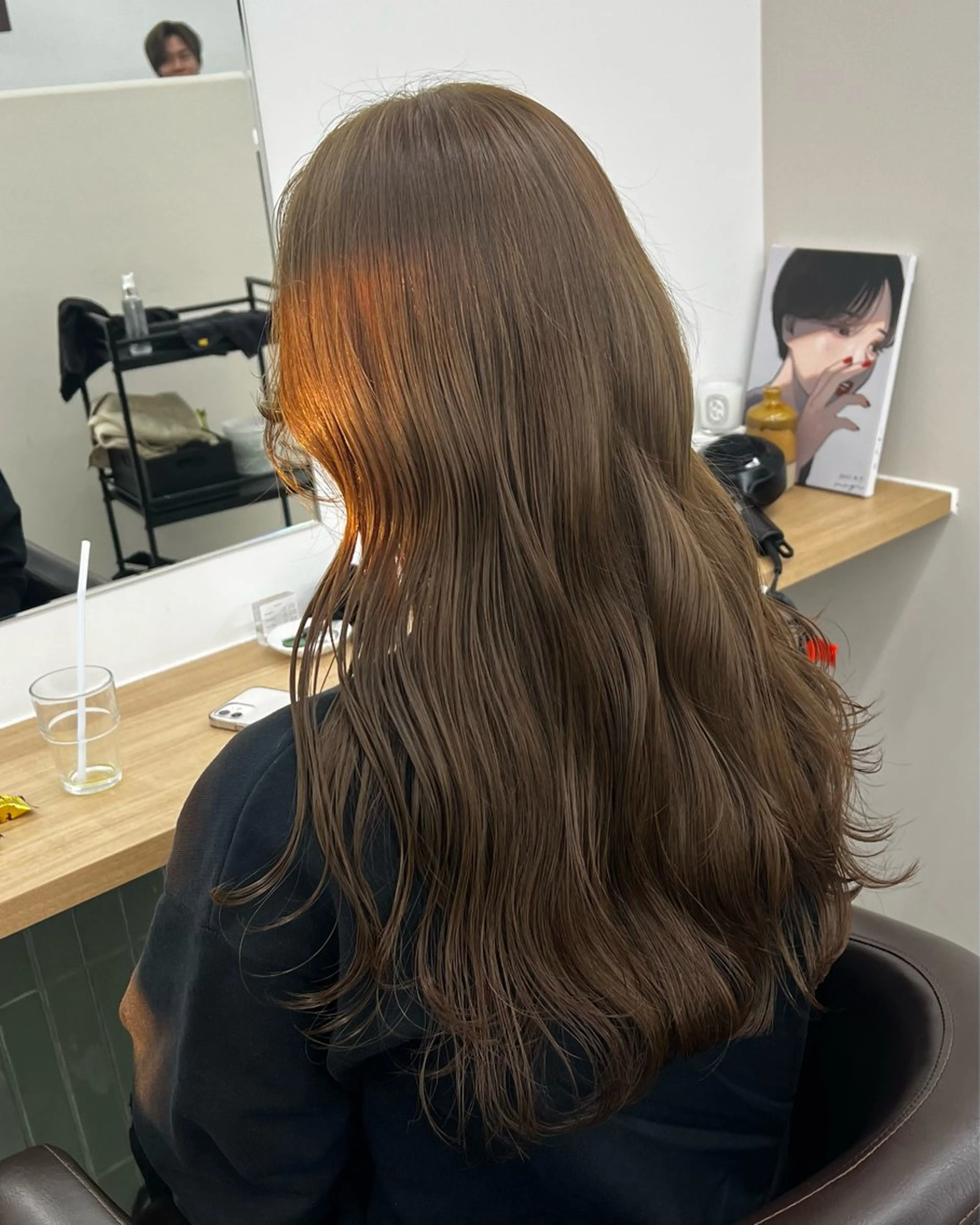 ロング カラー カット ヘアカラー トリートメント 赤みゼロ/透明感 カラー🌿KANTAのヘアスタイル