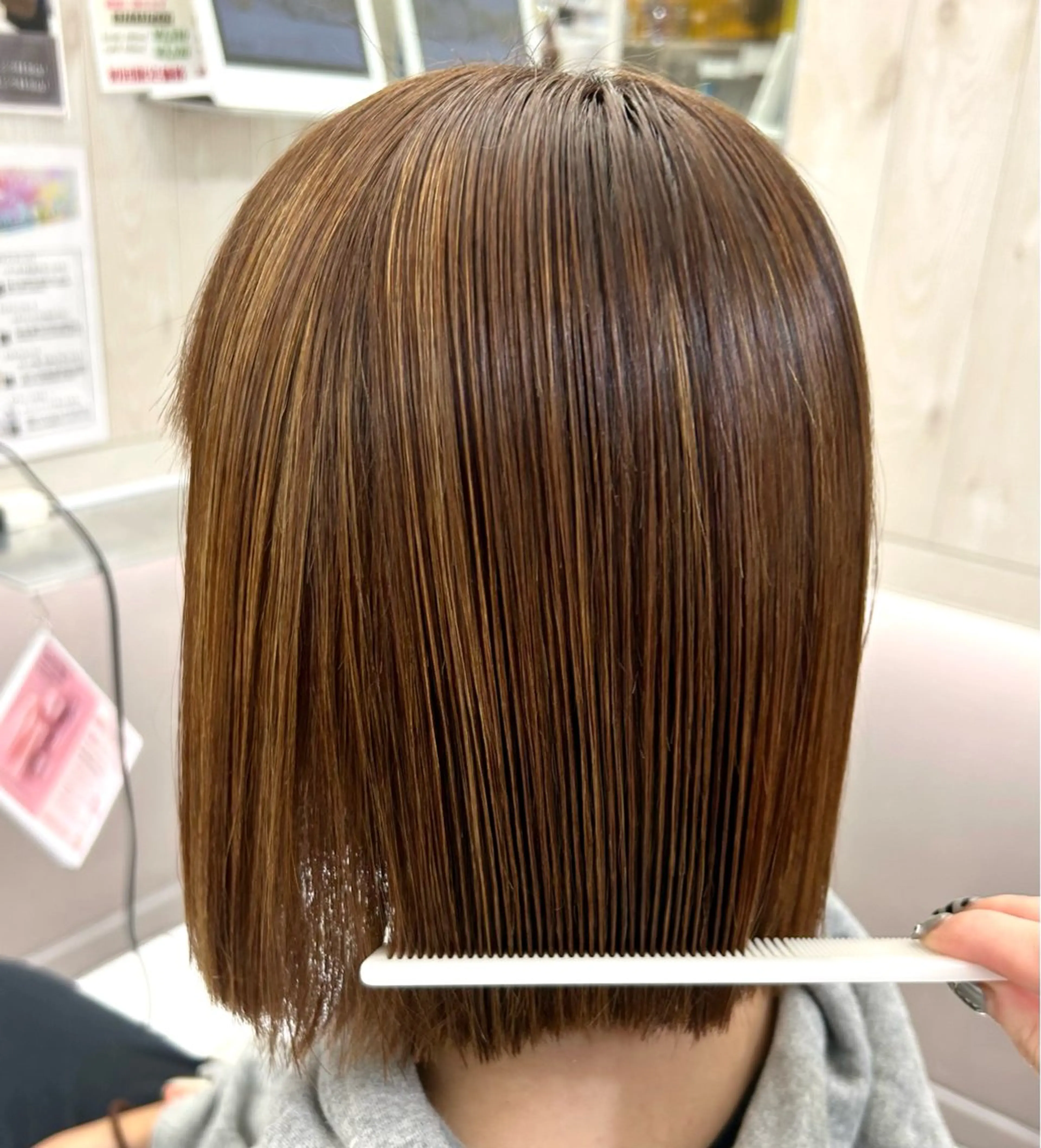 ショート 縮毛矯正 レイヤーカット/ボブ 🪐花木 香菜のヘアスタイル