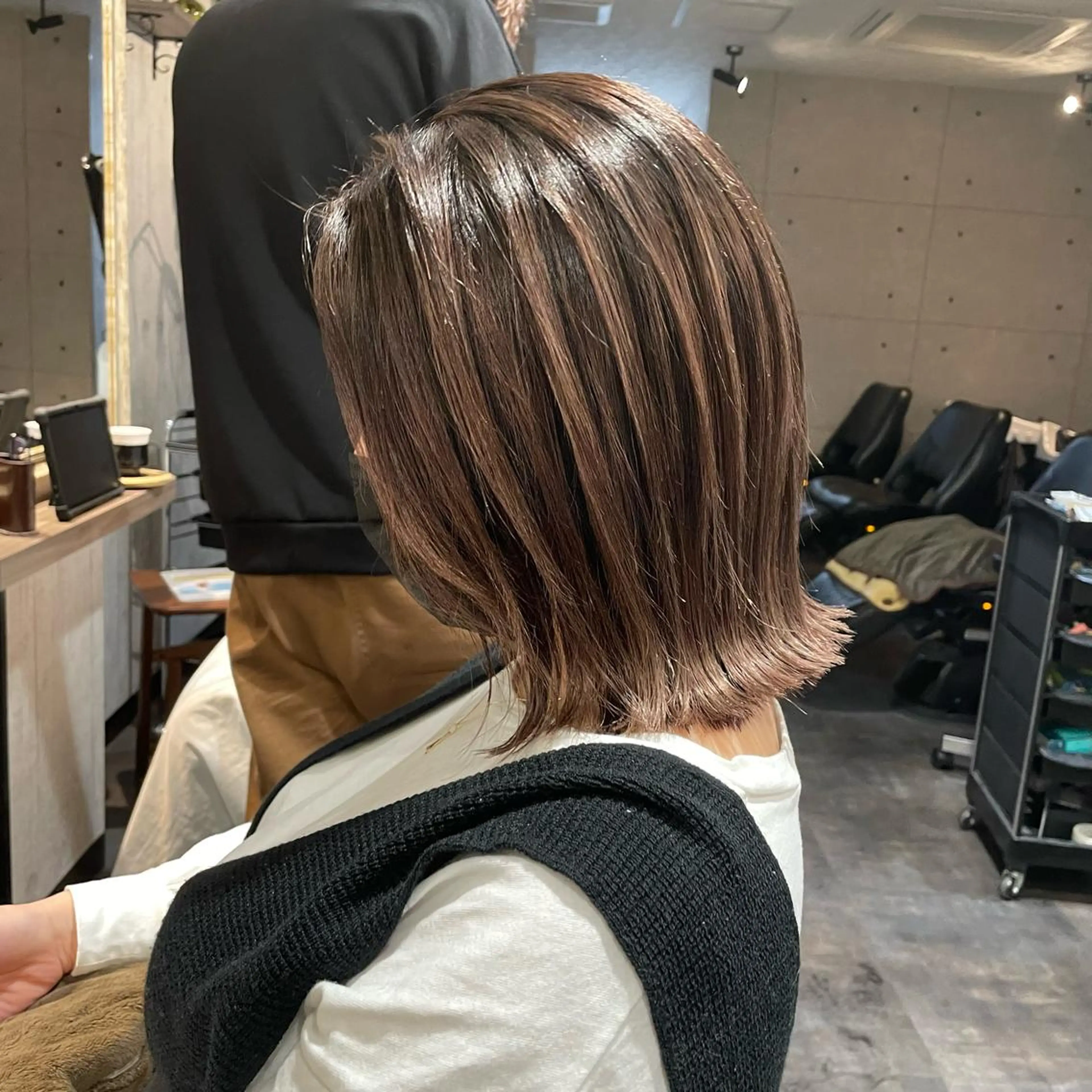 ミディアム カラー ベージュカラー カット ヘアカラー Wataru 髪質改善カラー💎のヘアスタイル