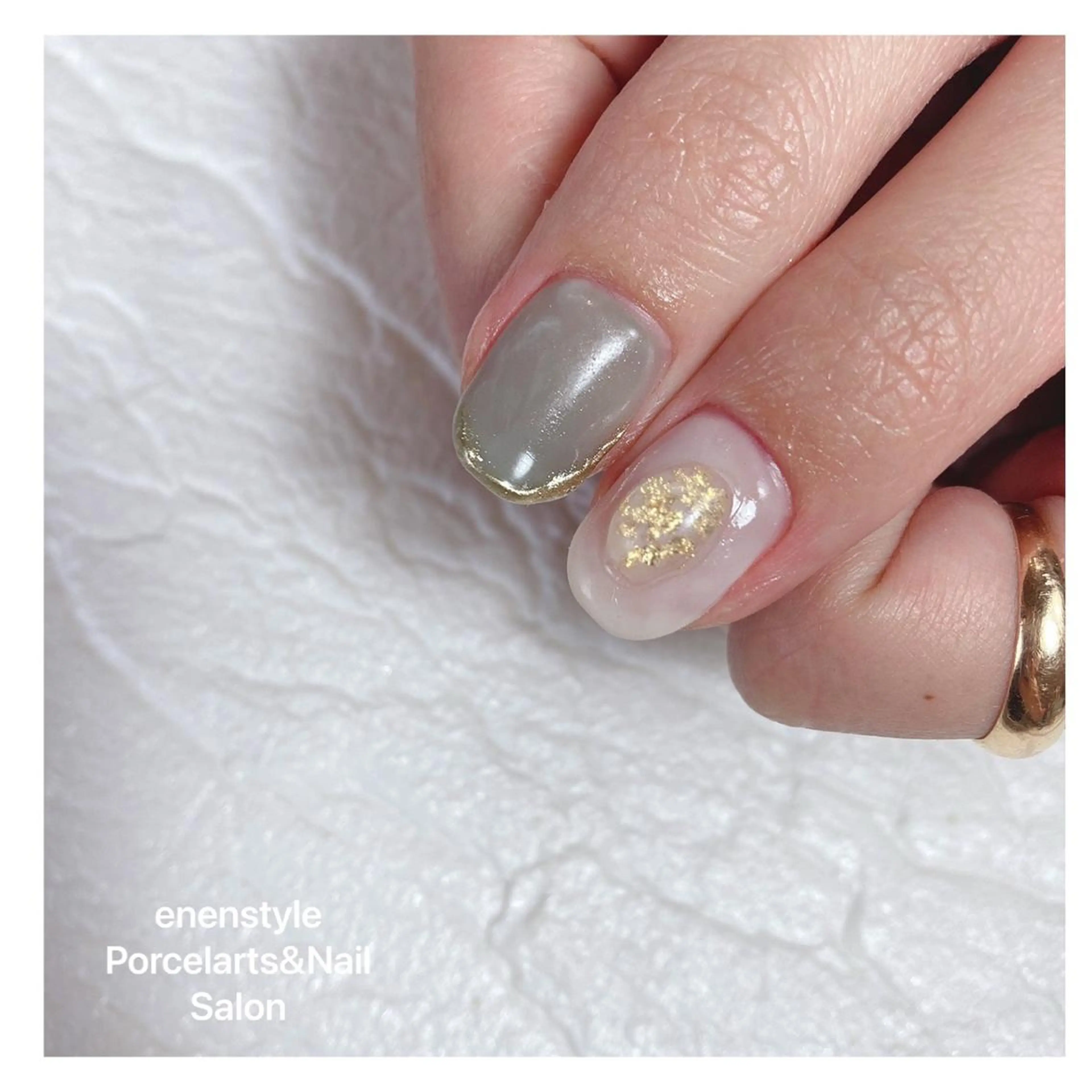 ミディアム ネイル ハンドネイル 👑enen style👑のネイルデザイン