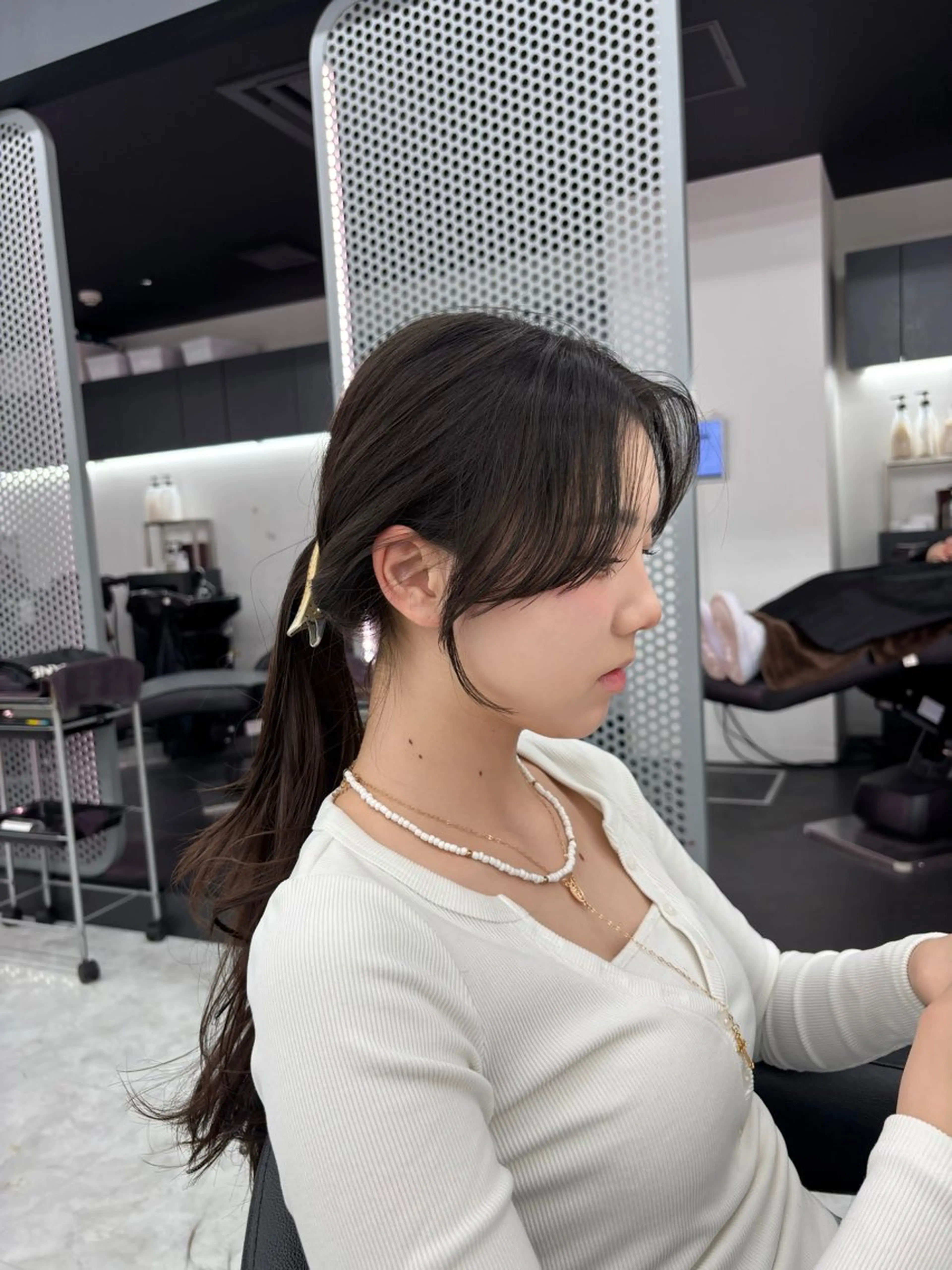 セミロング カラー カット ヘアカラー トリートメント ヘッドスパ ヘアセット 表参道ハッシュカット レイヤー/リノンのヘアスタイル