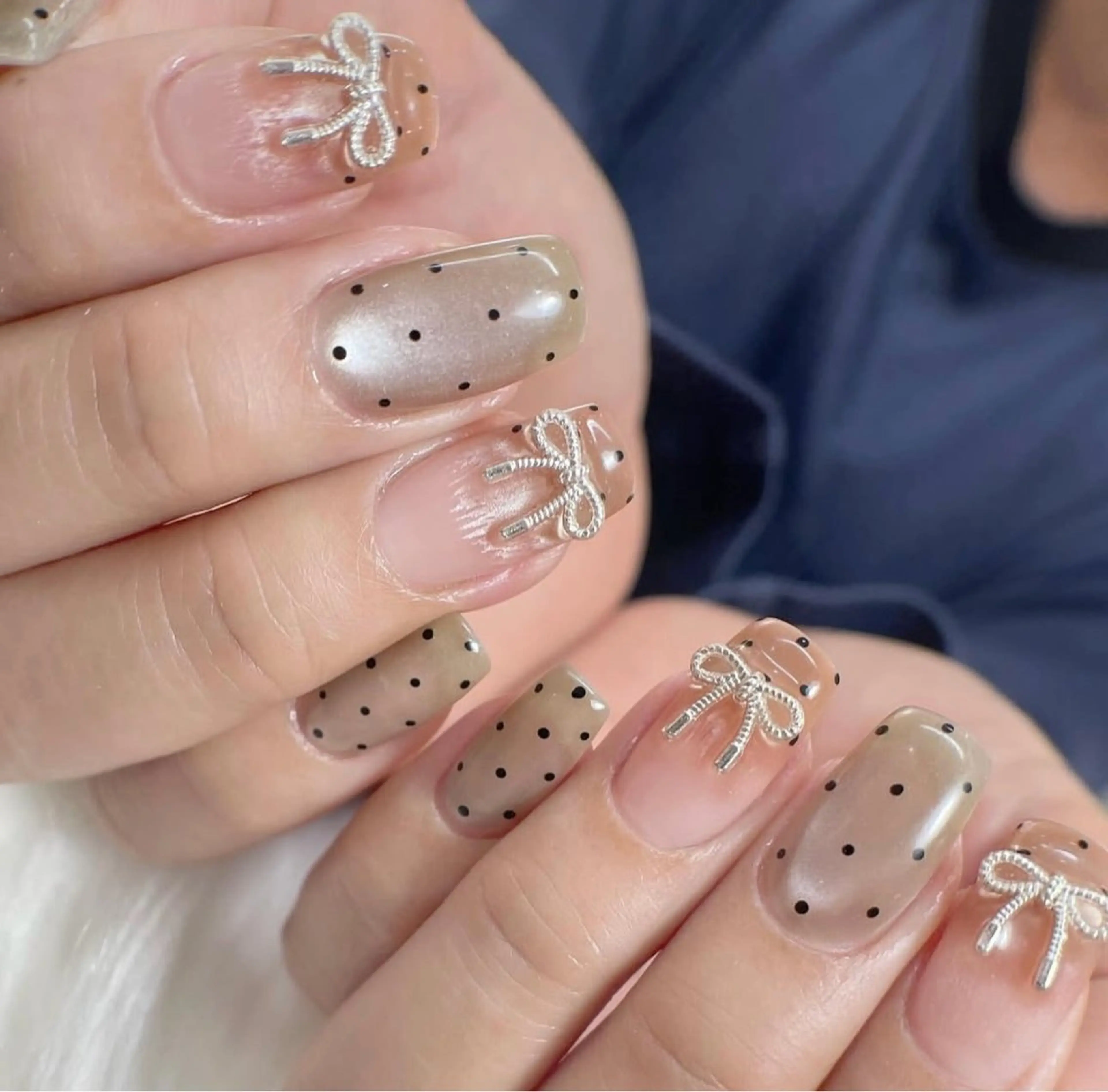 ネイル 韓国ネイル 持ち込み ニュアンスネイル ネイルチップ ハンドネイル TABI ANA.CHUOのネイルデザイン