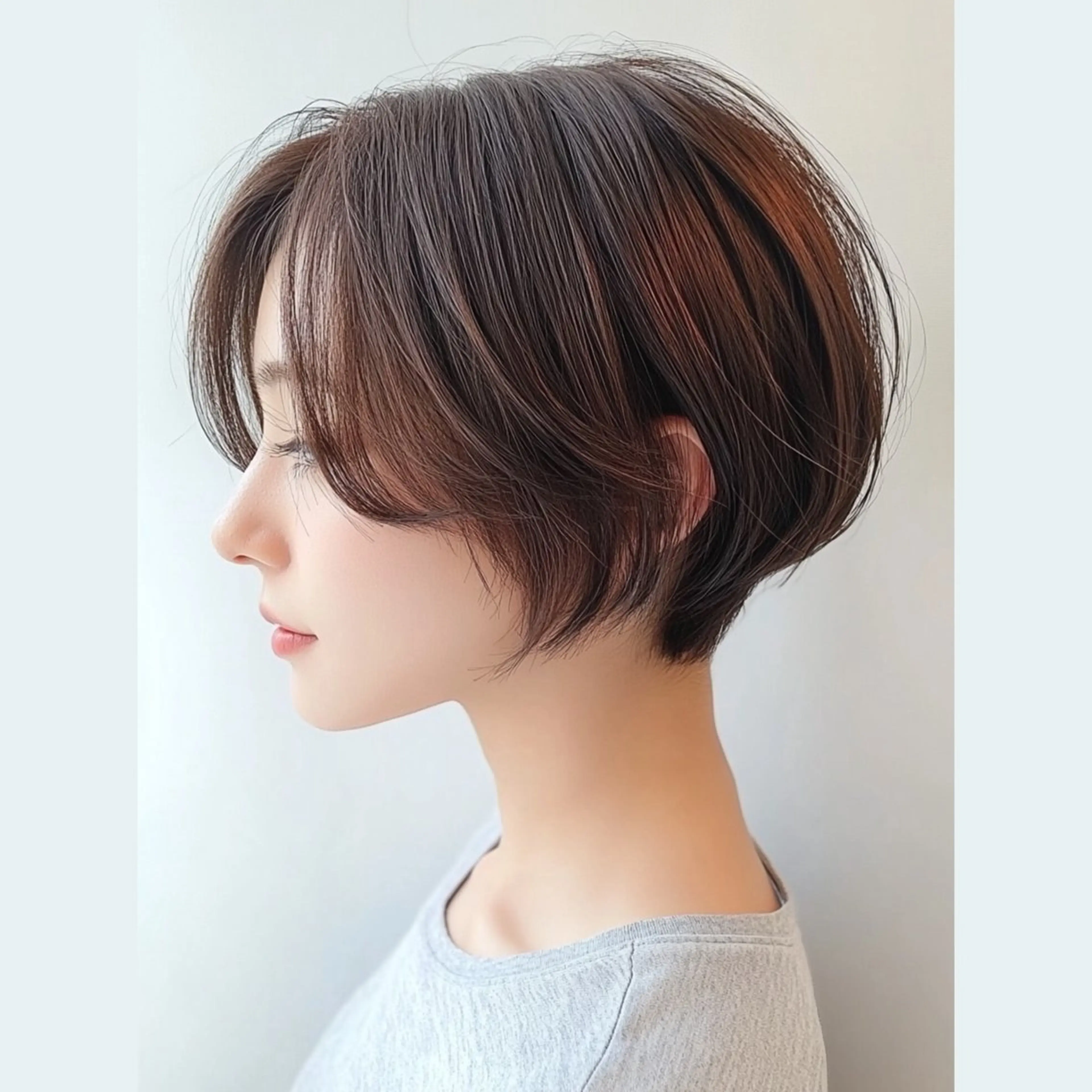 ショート カラー Misora/ボブ/ レイヤー/艶カラーのヘアスタイル