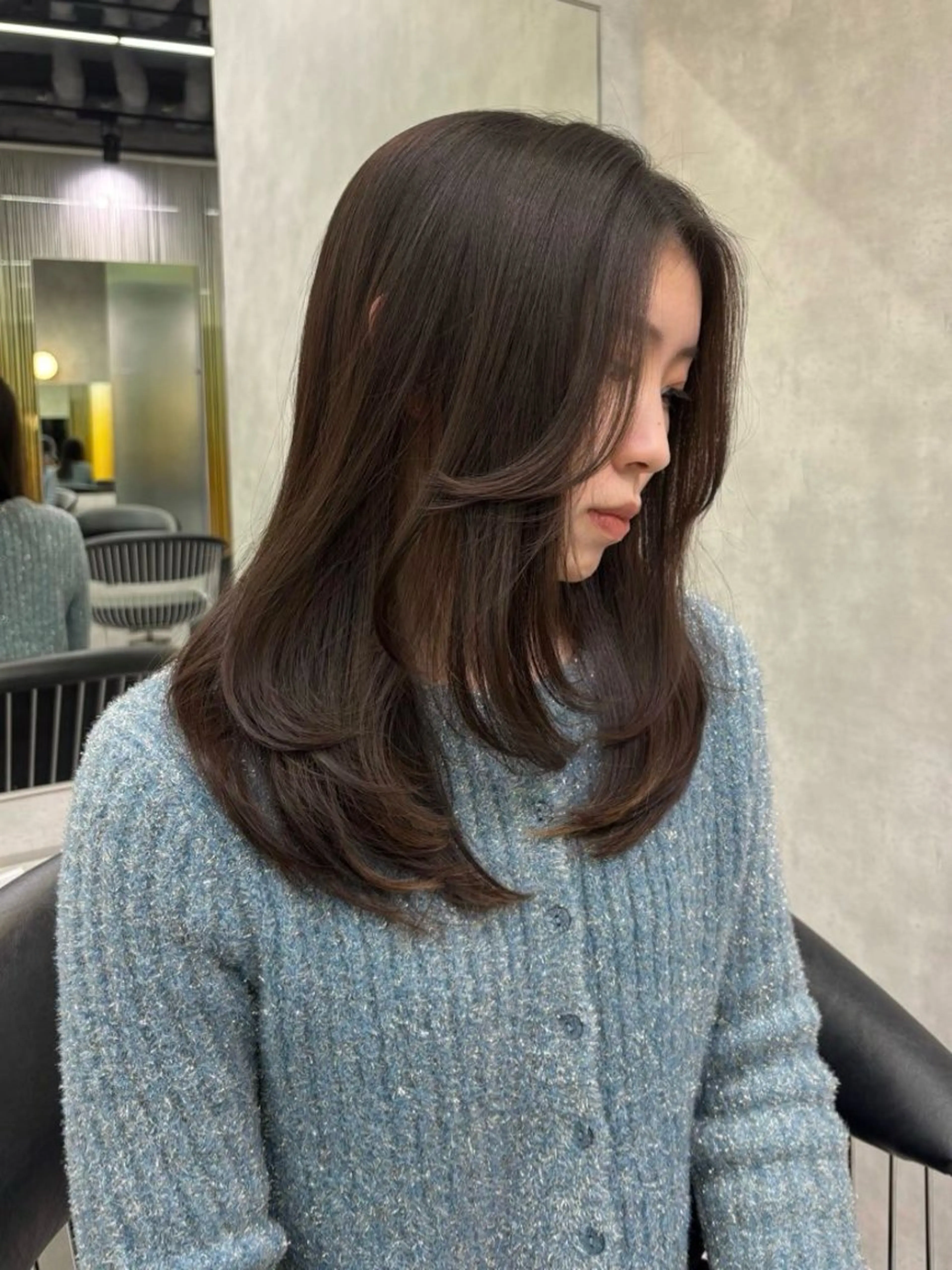 ミディアム 韓国hair🤍/ レイヤー/彩加のヘアスタイル