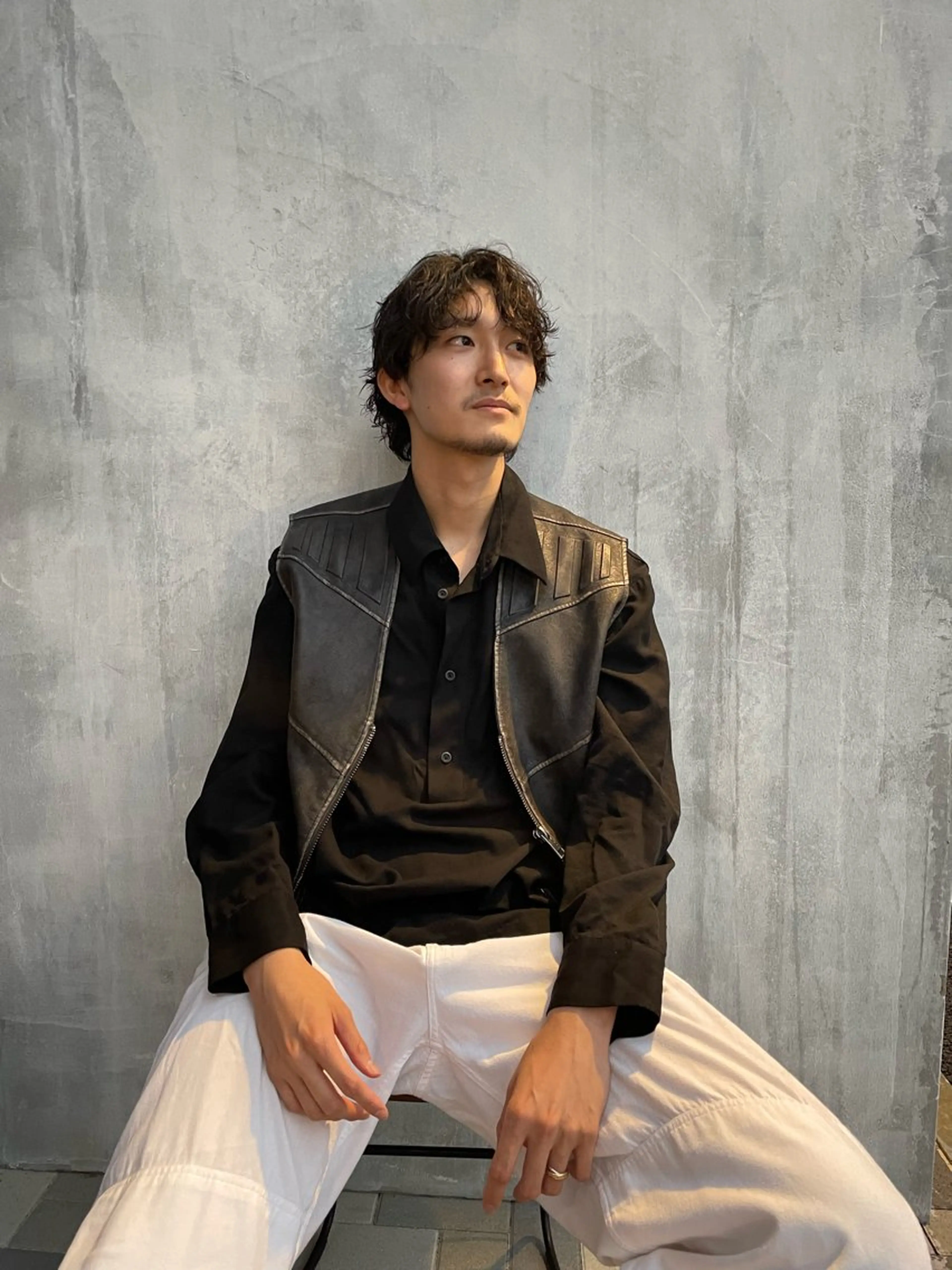 パーマ メンズ メンズパーマ 小林 崇雅　ダウンパーマのヘアスタイル