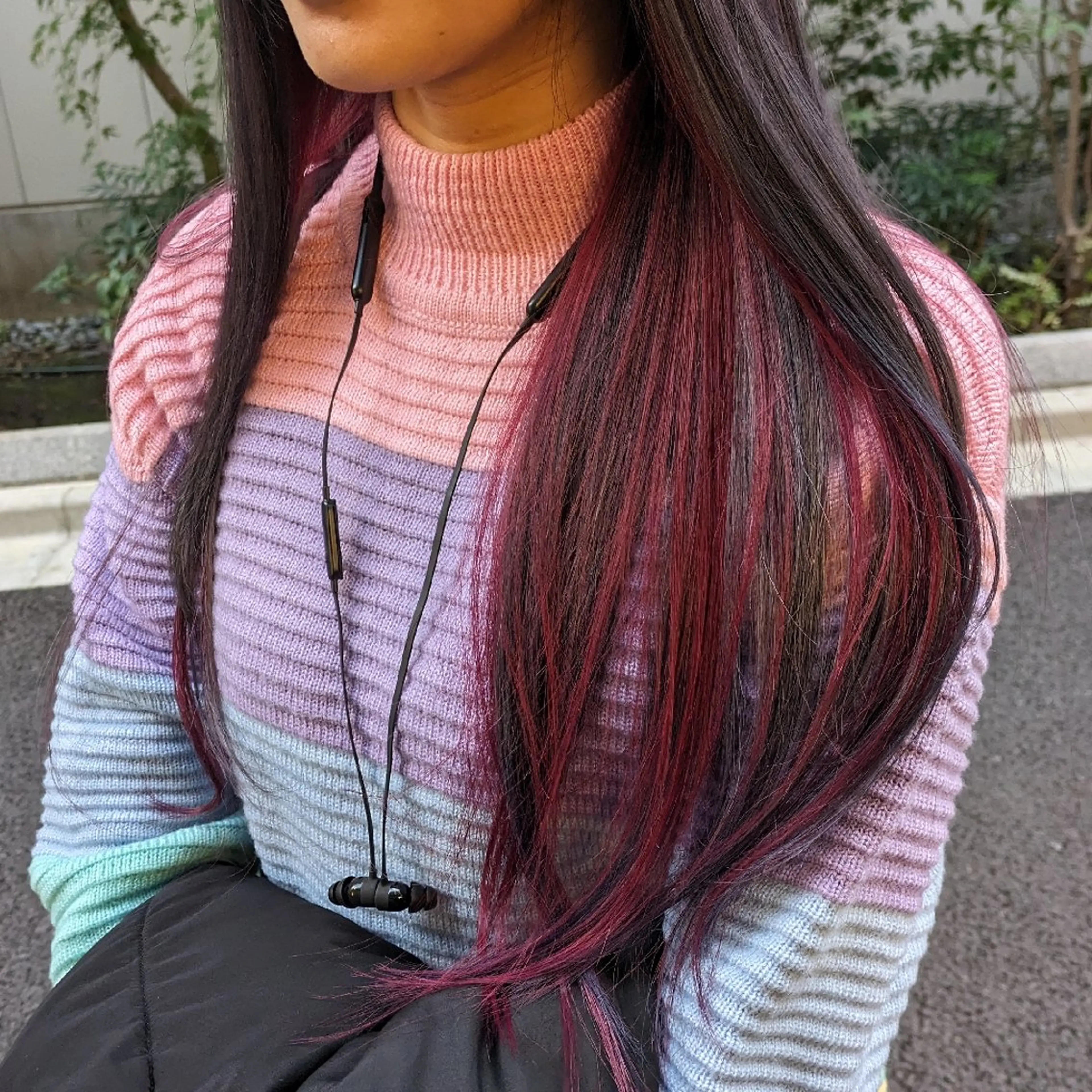 ロング カラー ブリーチ インナーカラー カット ヘアカラー トリートメント fuwat所属・秋葉原でカラーする なら🐉ちぇーたんのヘアスタイル