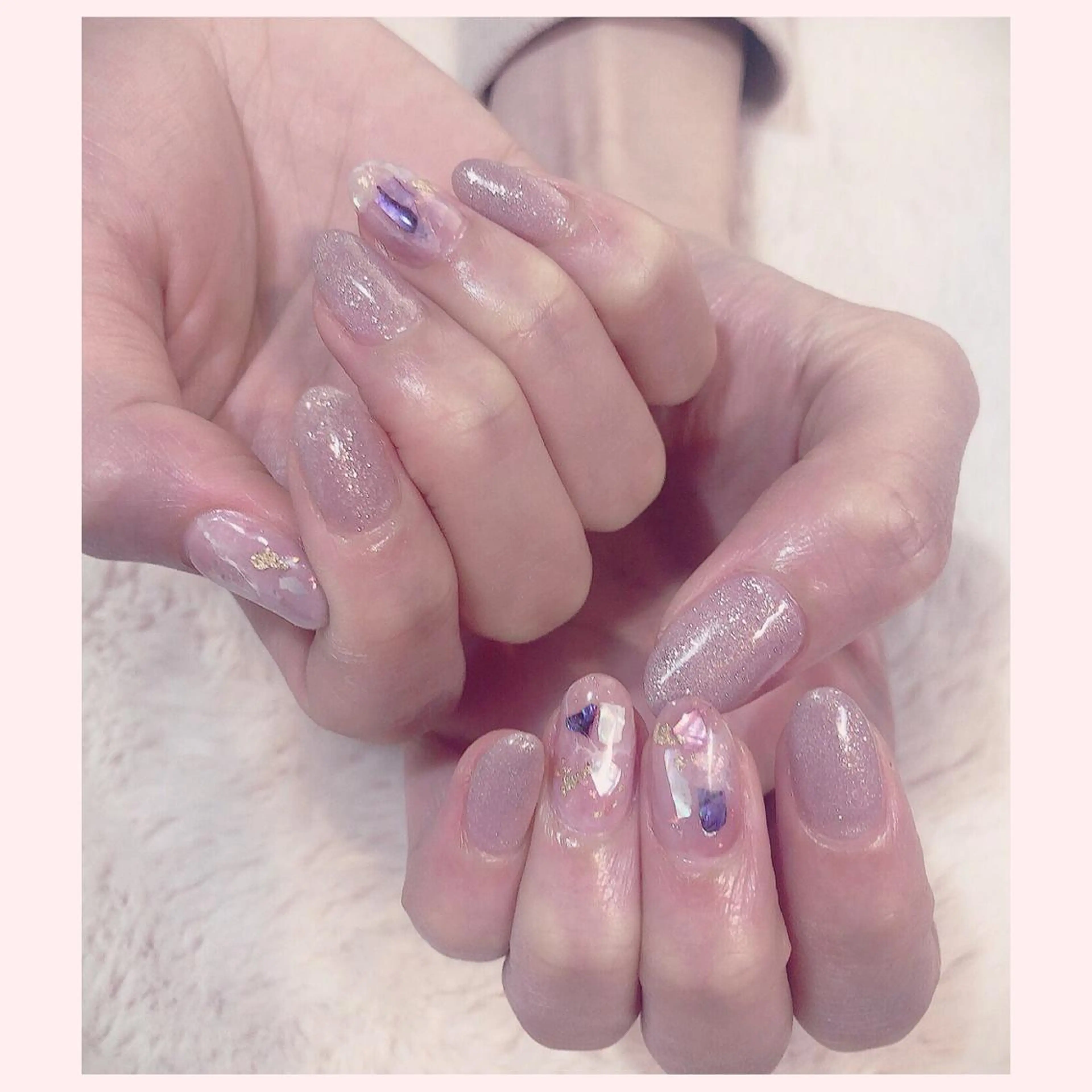 ネイル ニュアンスネイル YAS 青柳 安代のネイルデザイン