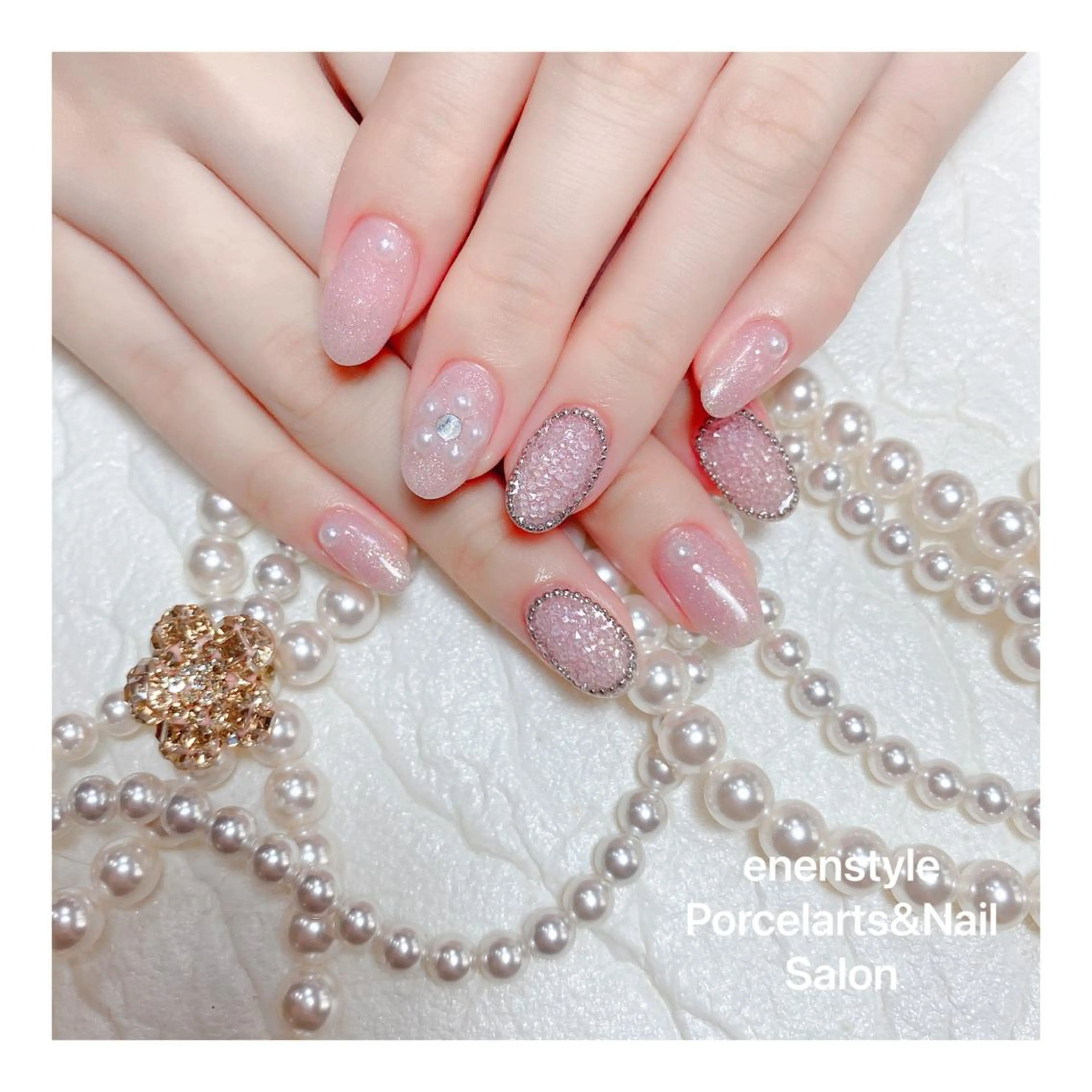 ミディアム ネイル ハンドネイル 👑enen style👑のネイルデザイン