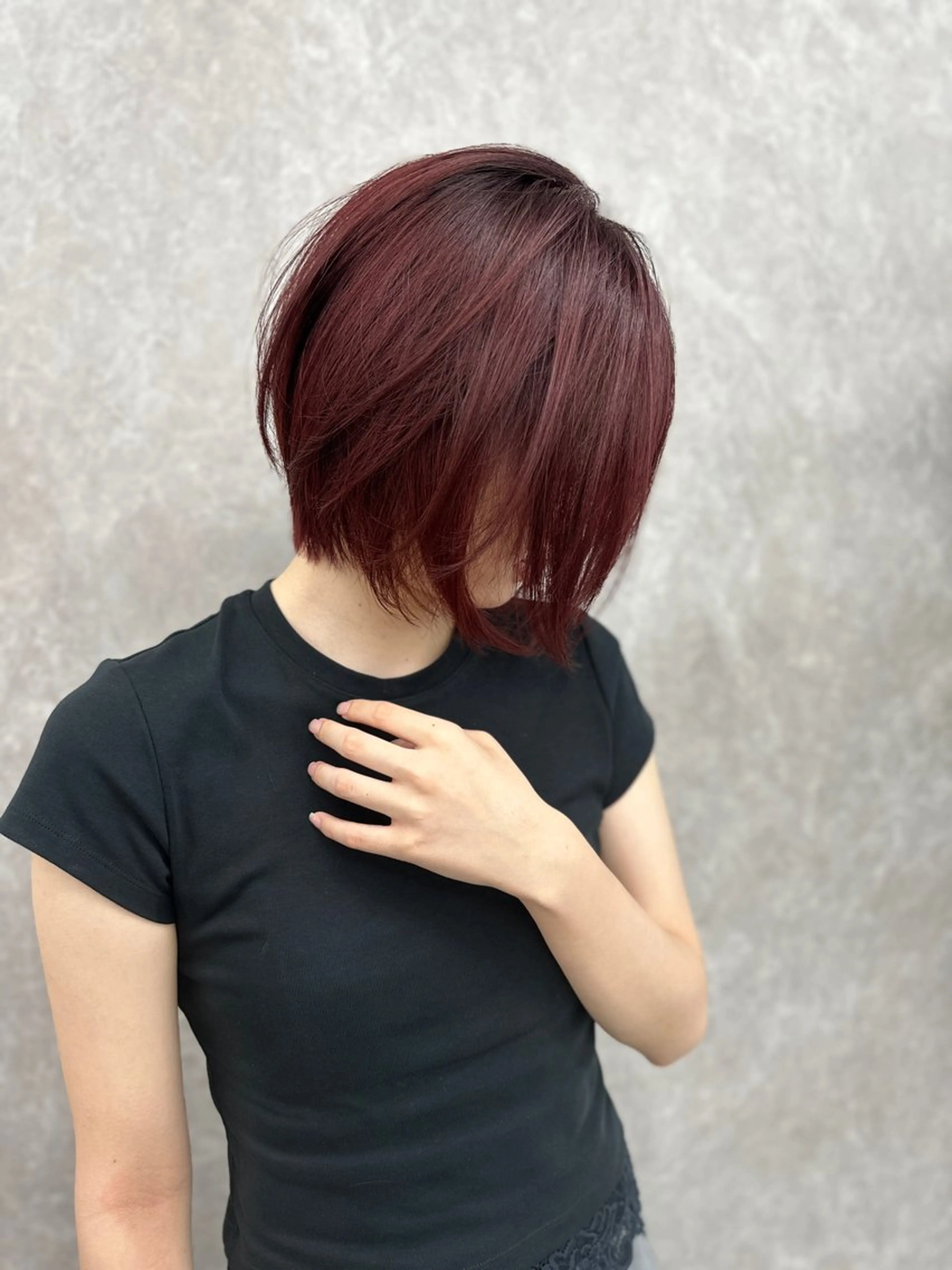 ショート カラー Itsuki/心斎橋 髪質改善/暗髪カラーのヘアスタイル