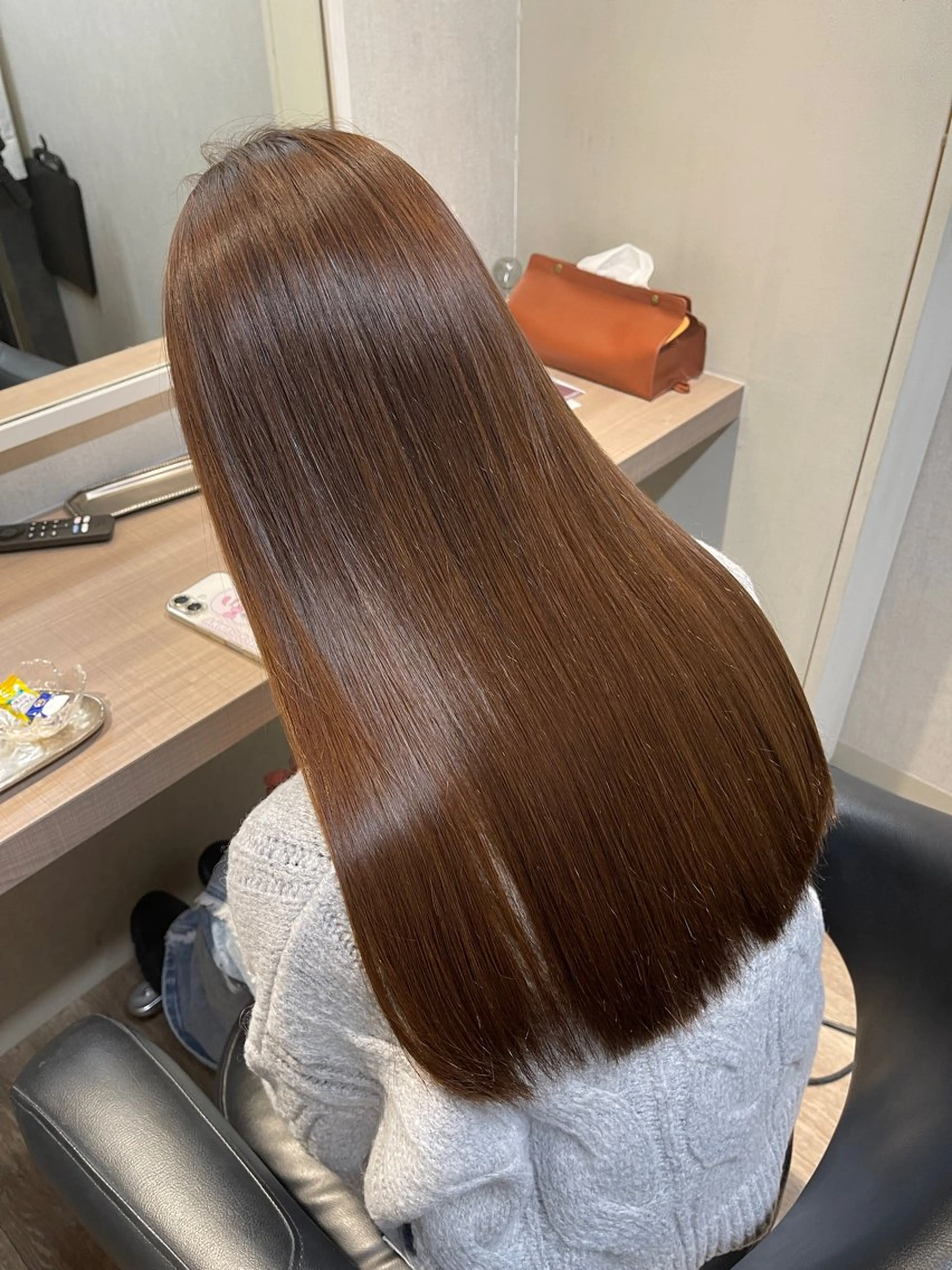 ロング 縮毛矯正 トリートメント ANDIAMO SAKAE  楓のヘアスタイル
