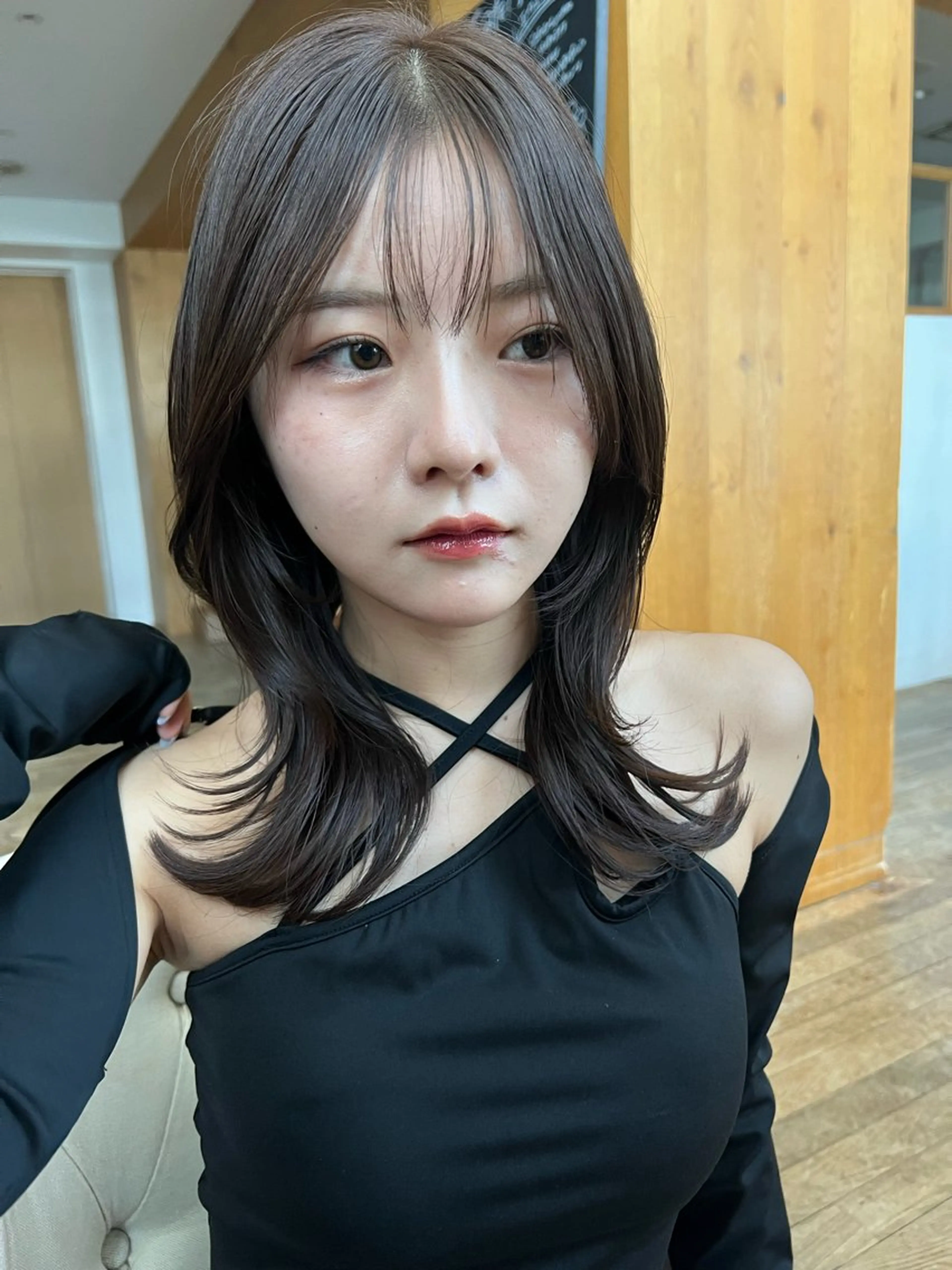 ミディアム ヘアカラー 望月威吹/表参道/レ イヤー/似合わせのヘアスタイル