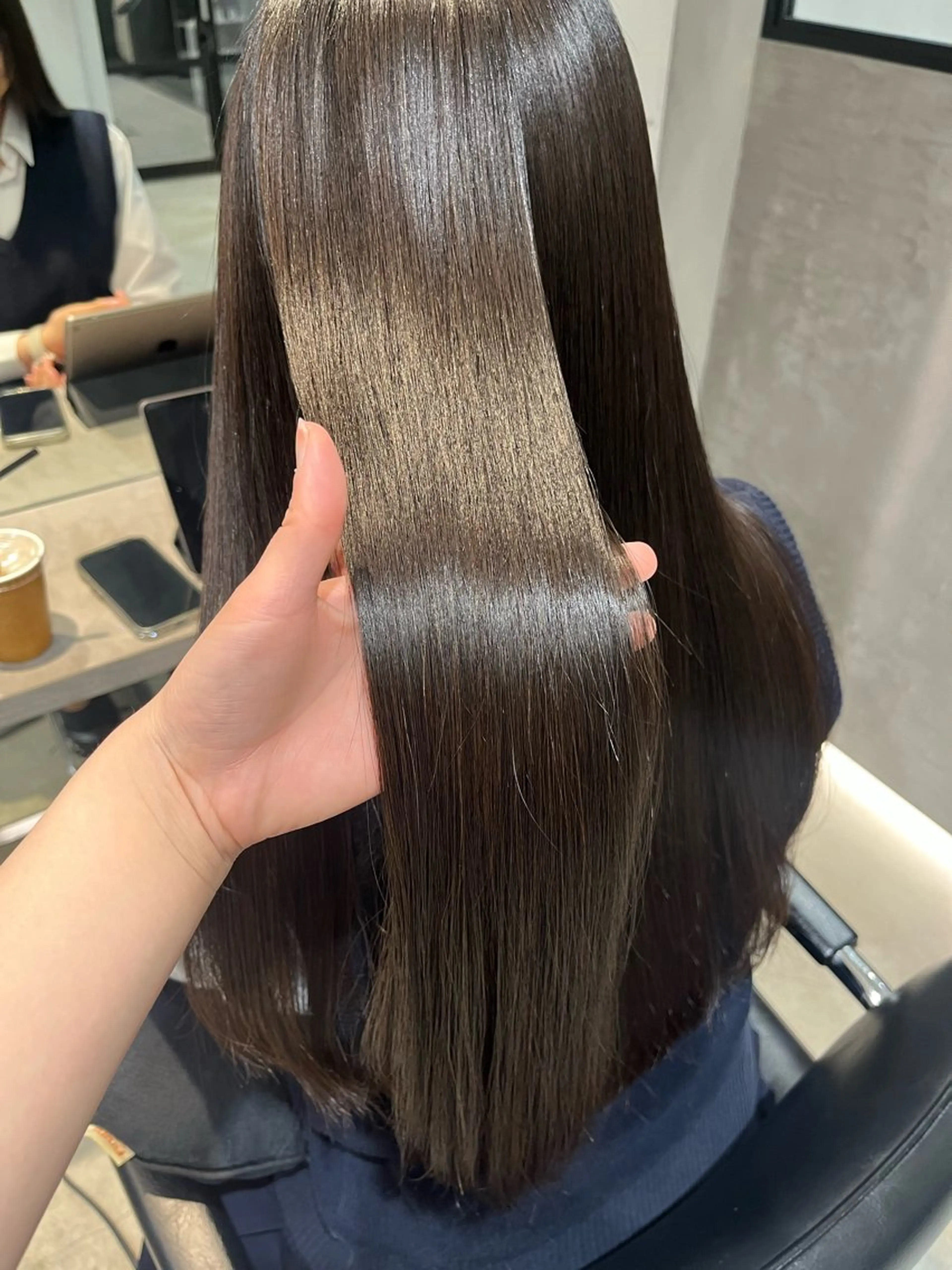 ロング 縮毛矯正 Juna✂️ レイヤー / ボブのヘアスタイル