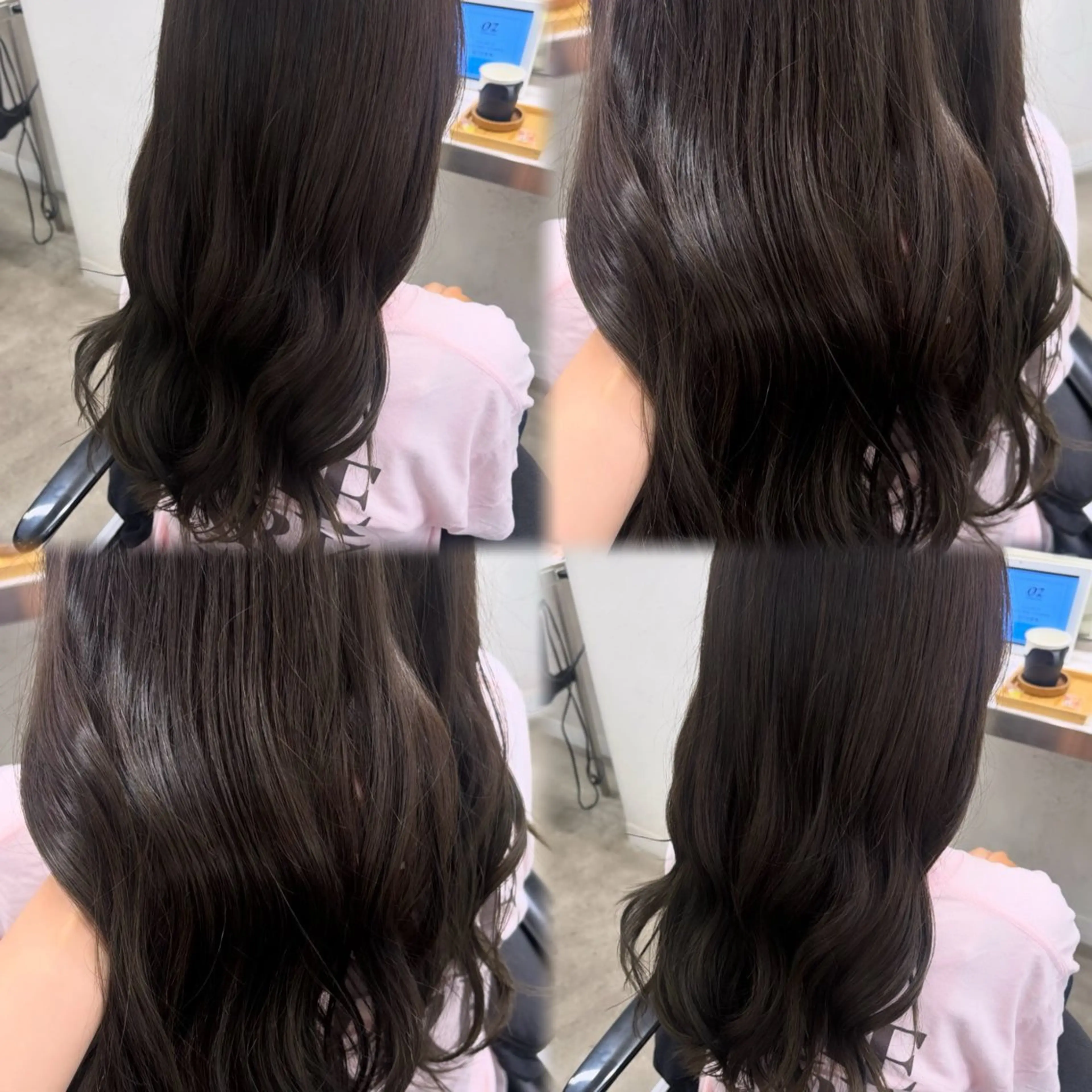 ロング カラー カット ヘアカラー 韓国ヘア🇰🇷 HINAのヘアスタイル