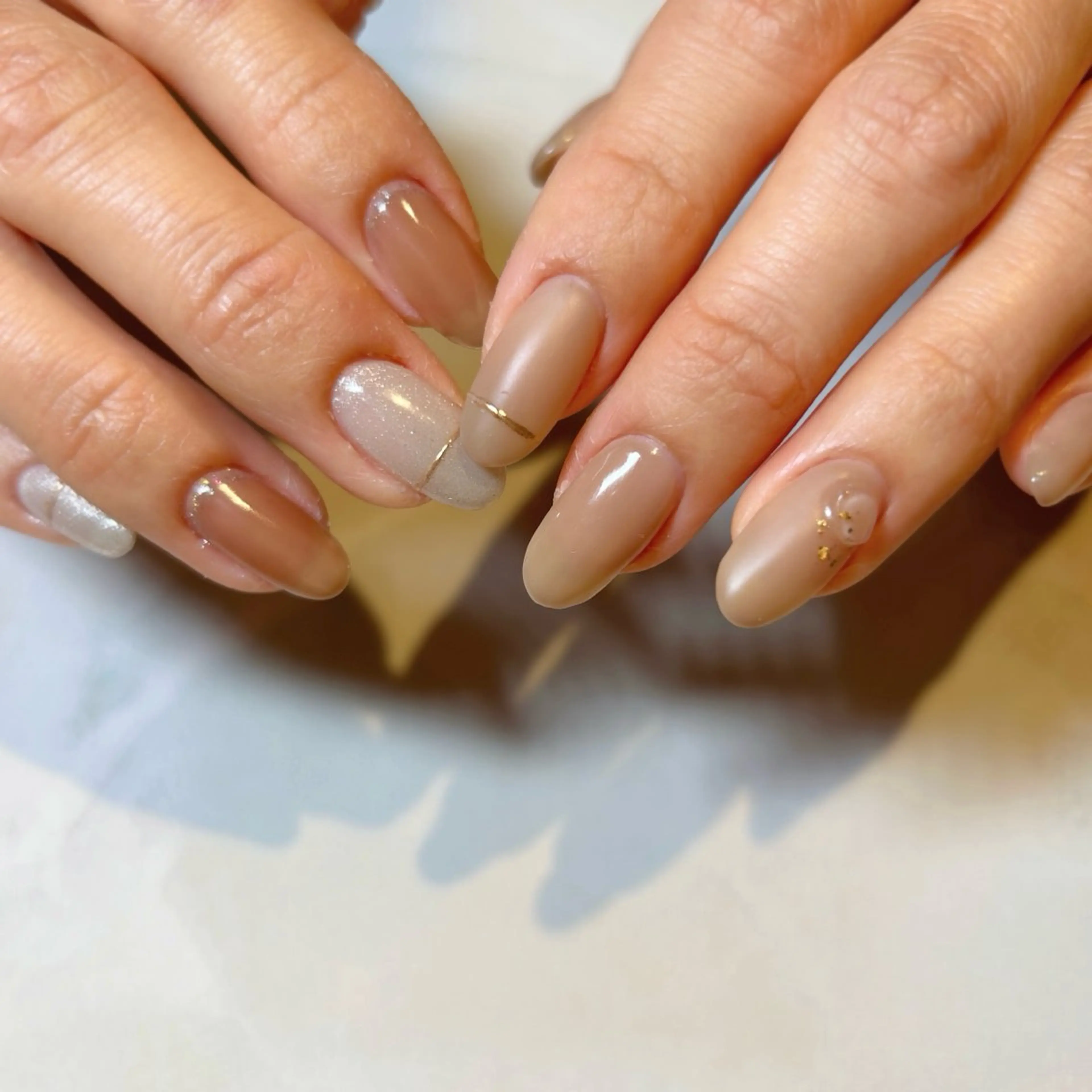 ネイル シンプルネイル THReee+ ericoのネイルデザイン