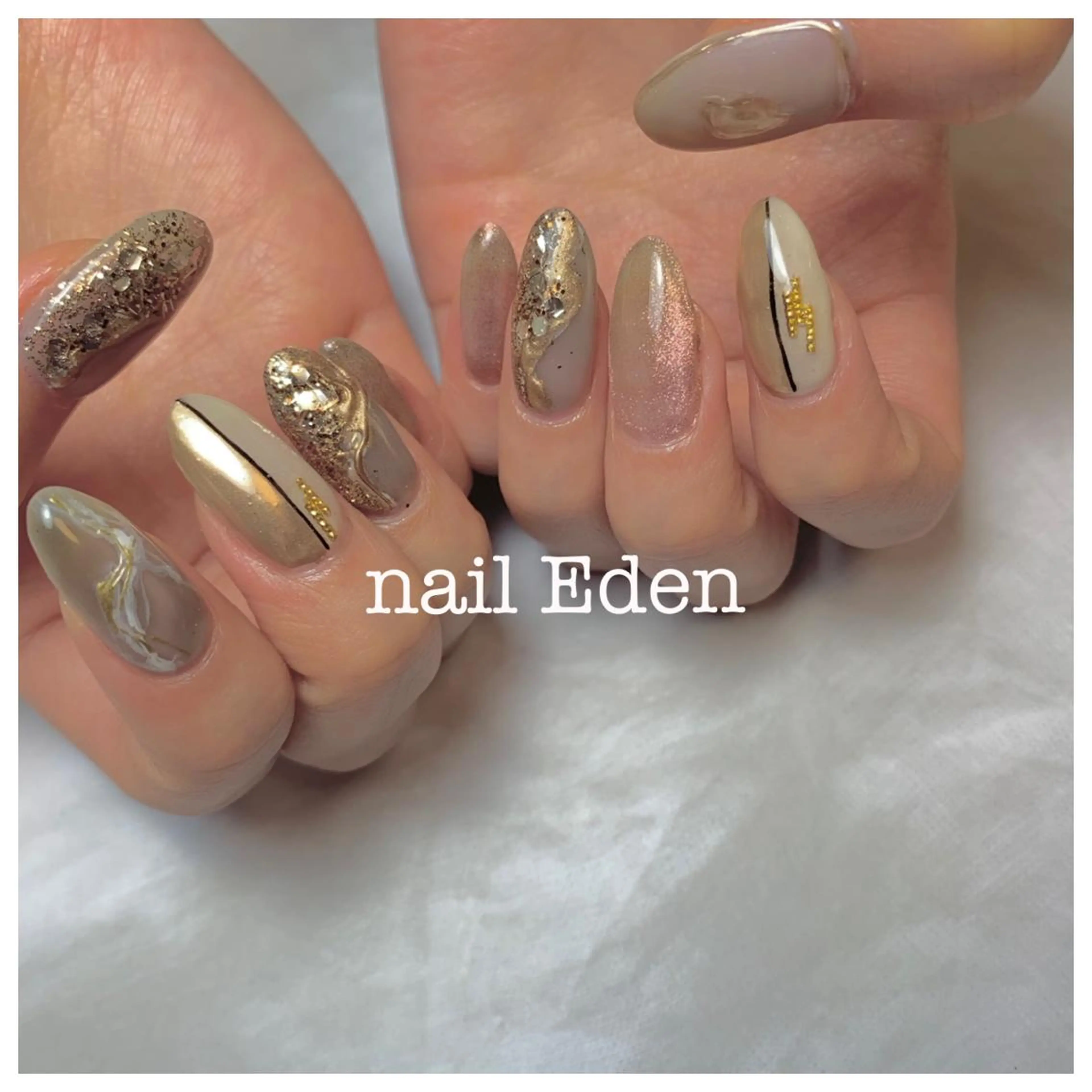 ネイル 持ち込み ハンドネイル ハンドケア Eden　private nail saron所属・Eden ♾️のネイルデザイン