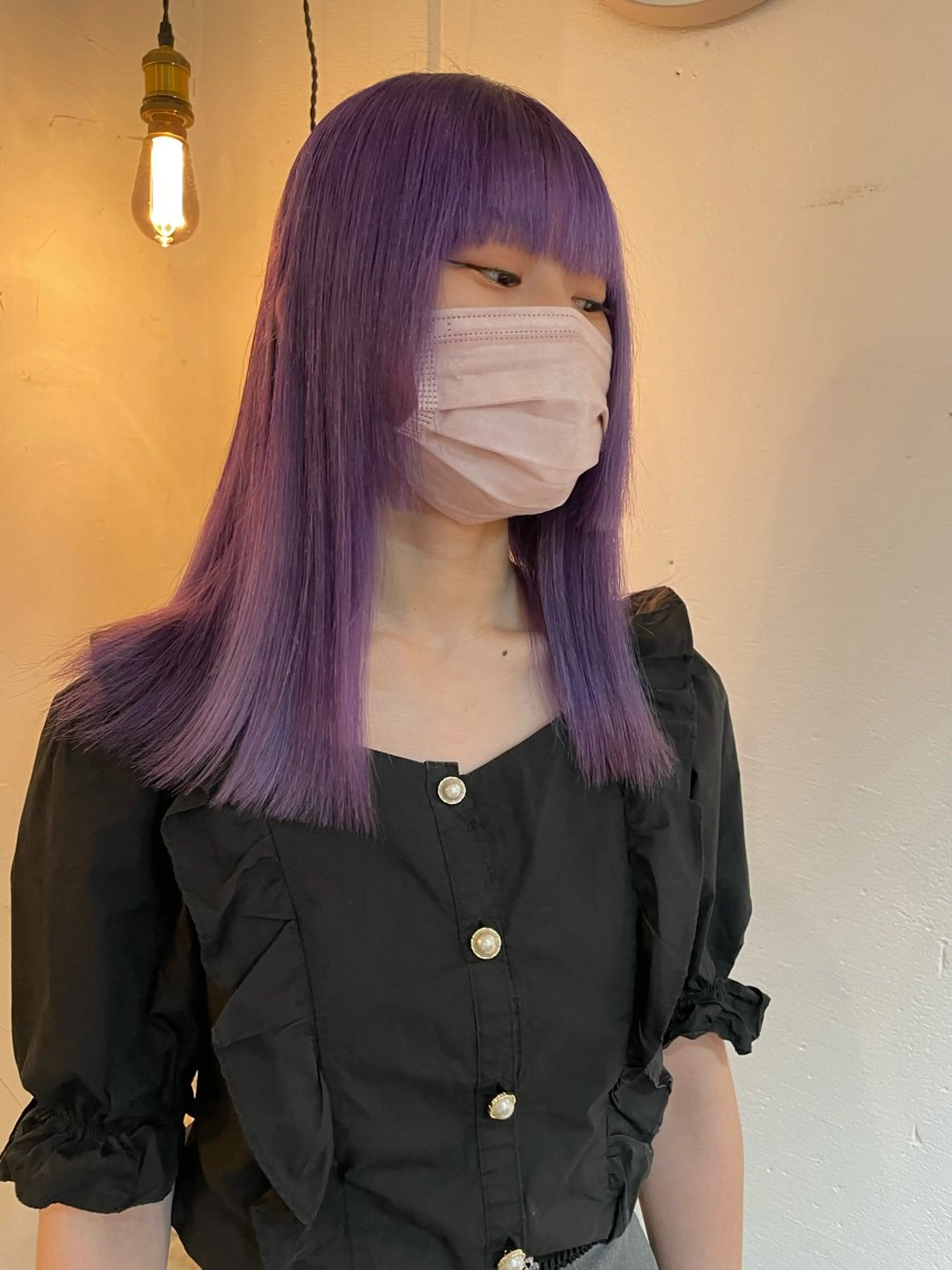 ロング カラー 京都美容師 塩のヘアスタイル