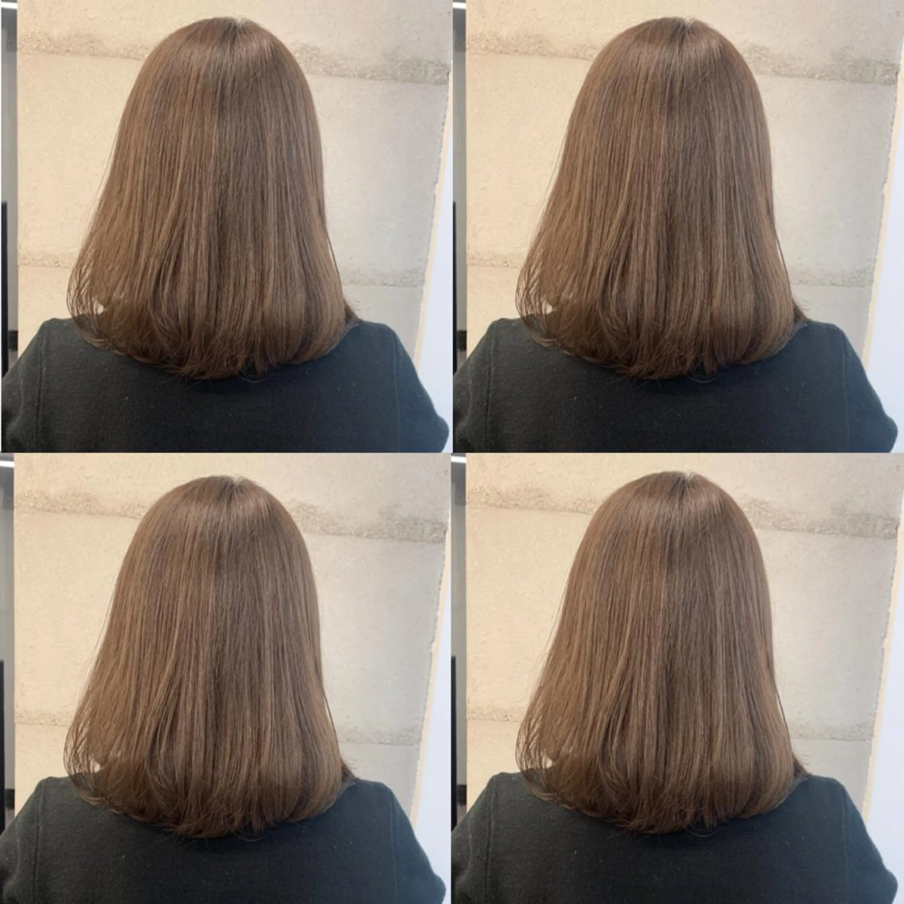 ミディアム カラー 透明感/オリーブ/ グレージュ/YUKAのヘアスタイル