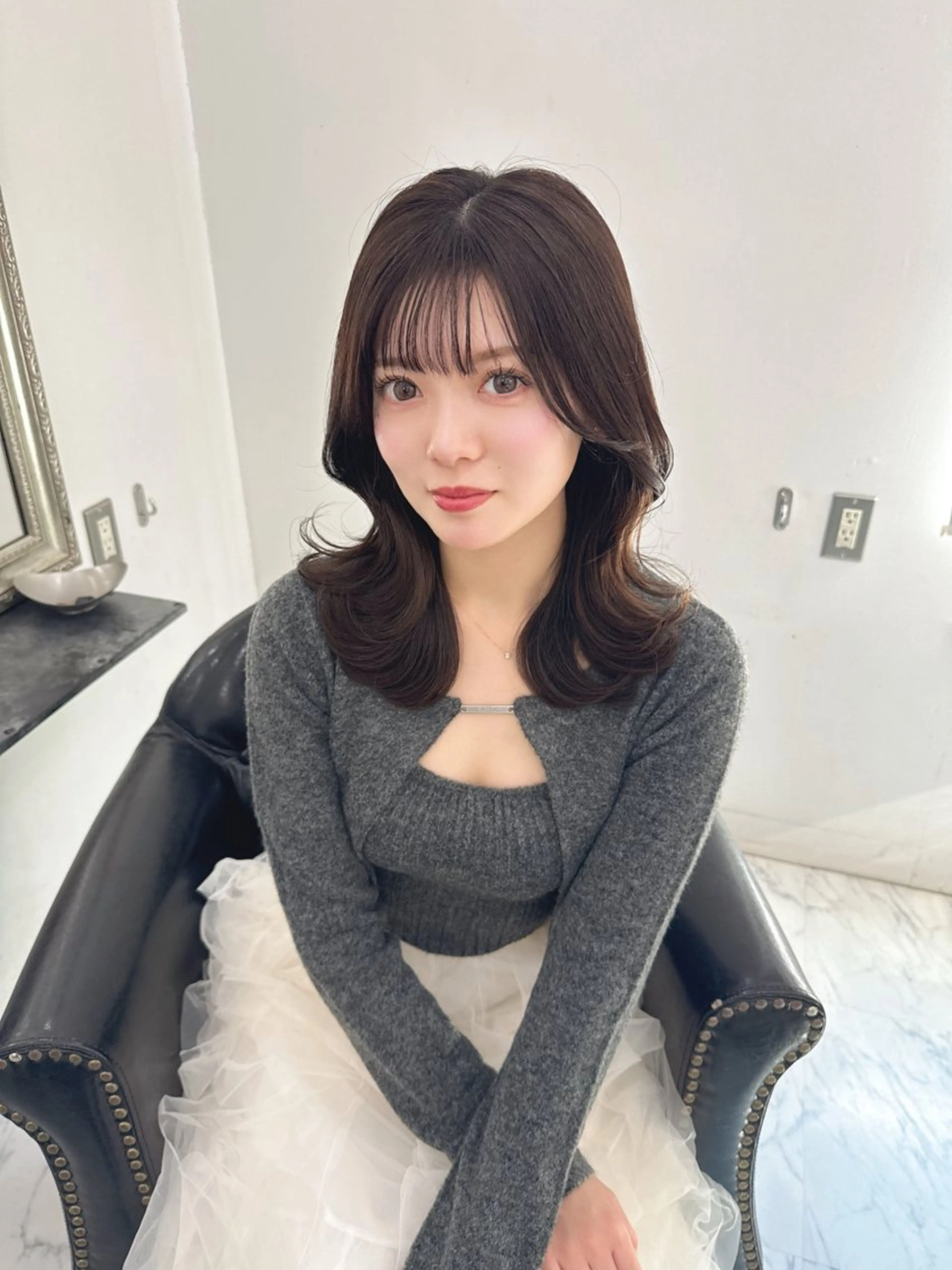 ミディアム カラー トレンド×デザイン DEAN岡崎店のヘアスタイル