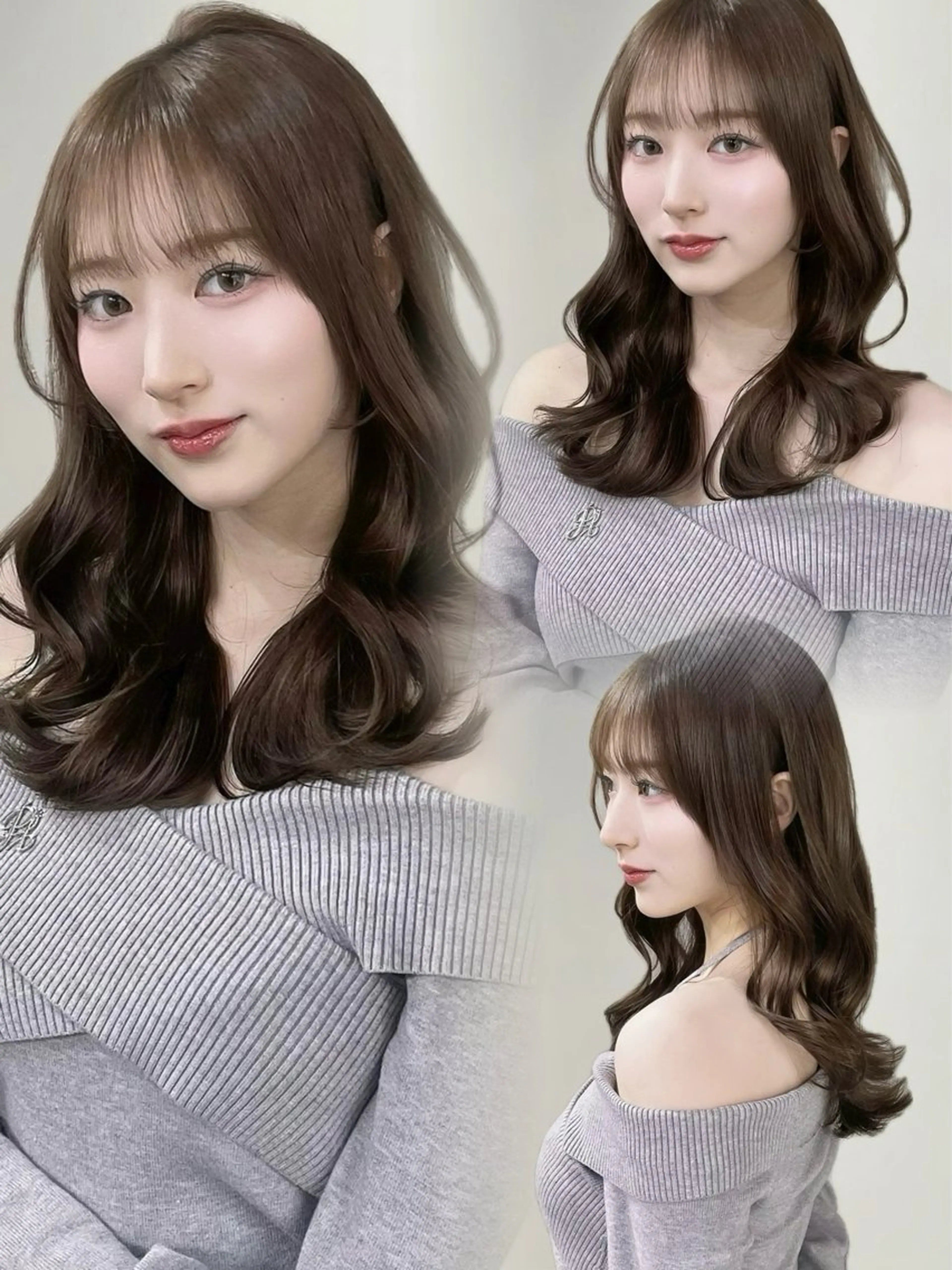 ロング カラー カット ヘアカラー トリートメント MIRAC所属・Ryoichi⛓️ 韓国ヘア/ハイトーンのヘアスタイル