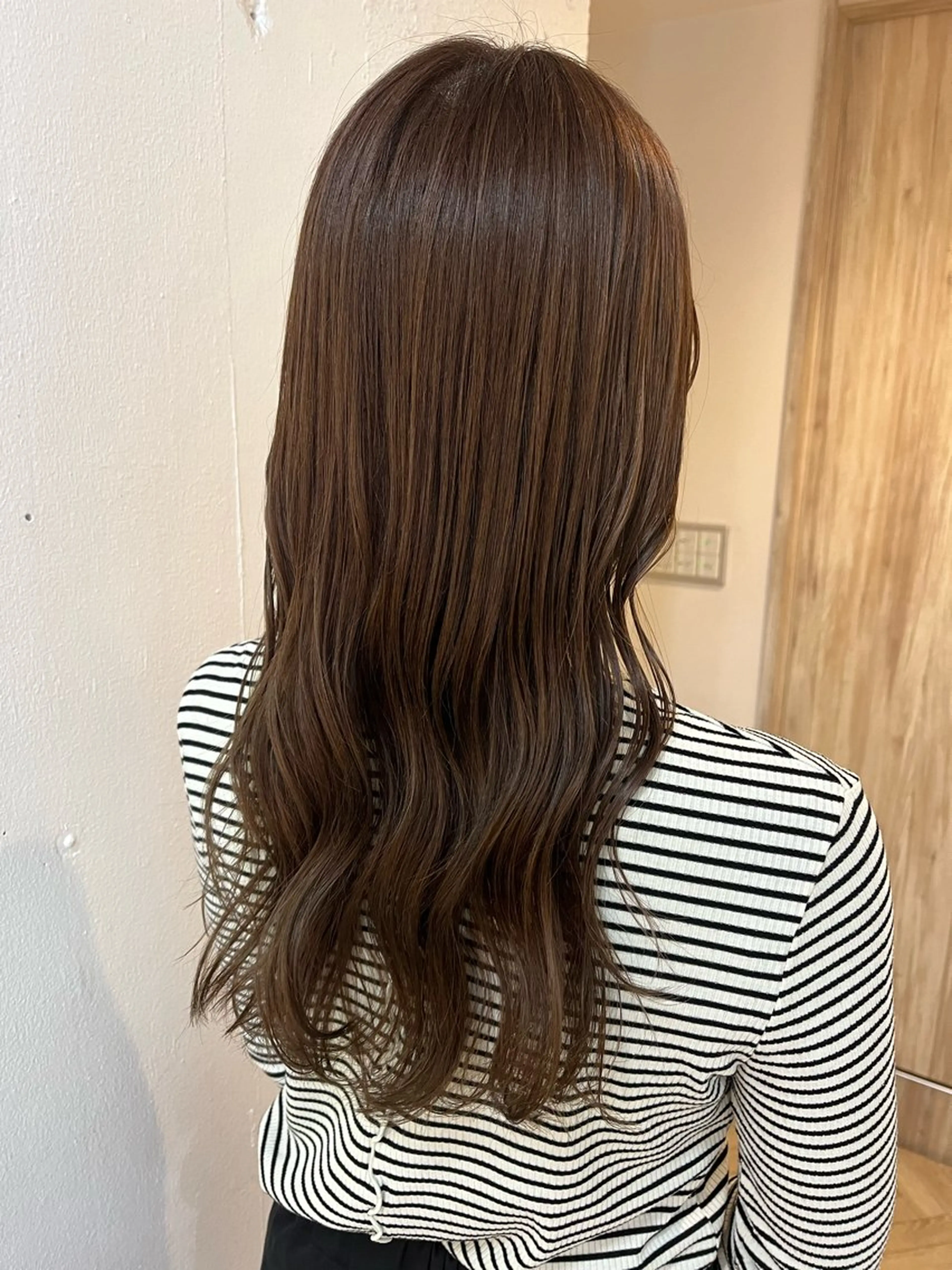 ロング カラー アッシュ ベージュカラー ピンクカラー トリートメント カット ヘアカラー トリートメント 透明感カラー/ 髪質改善/ストレートのヘアスタイル