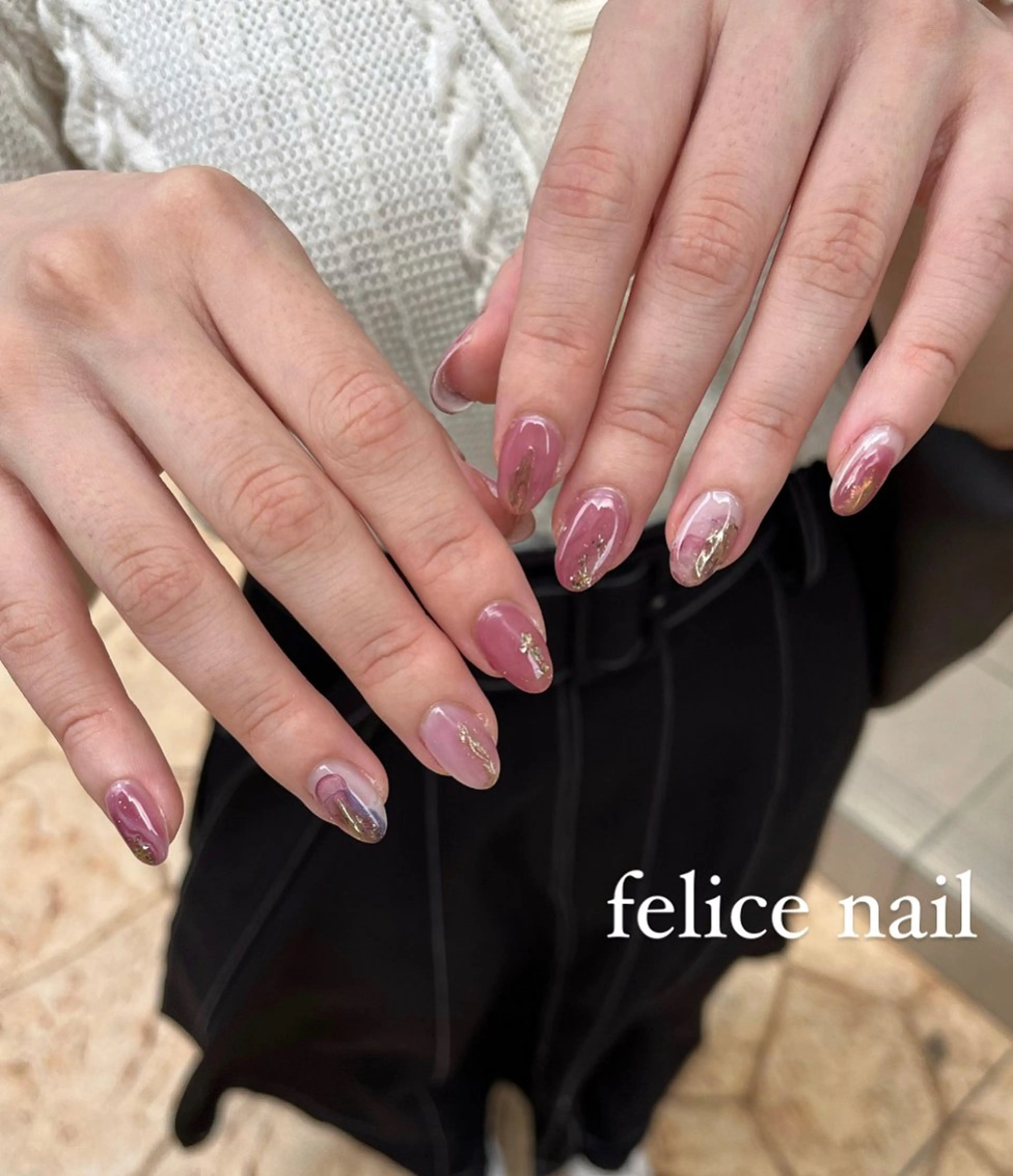 ネイル ニュアンスネイル felice nailのネイルデザイン