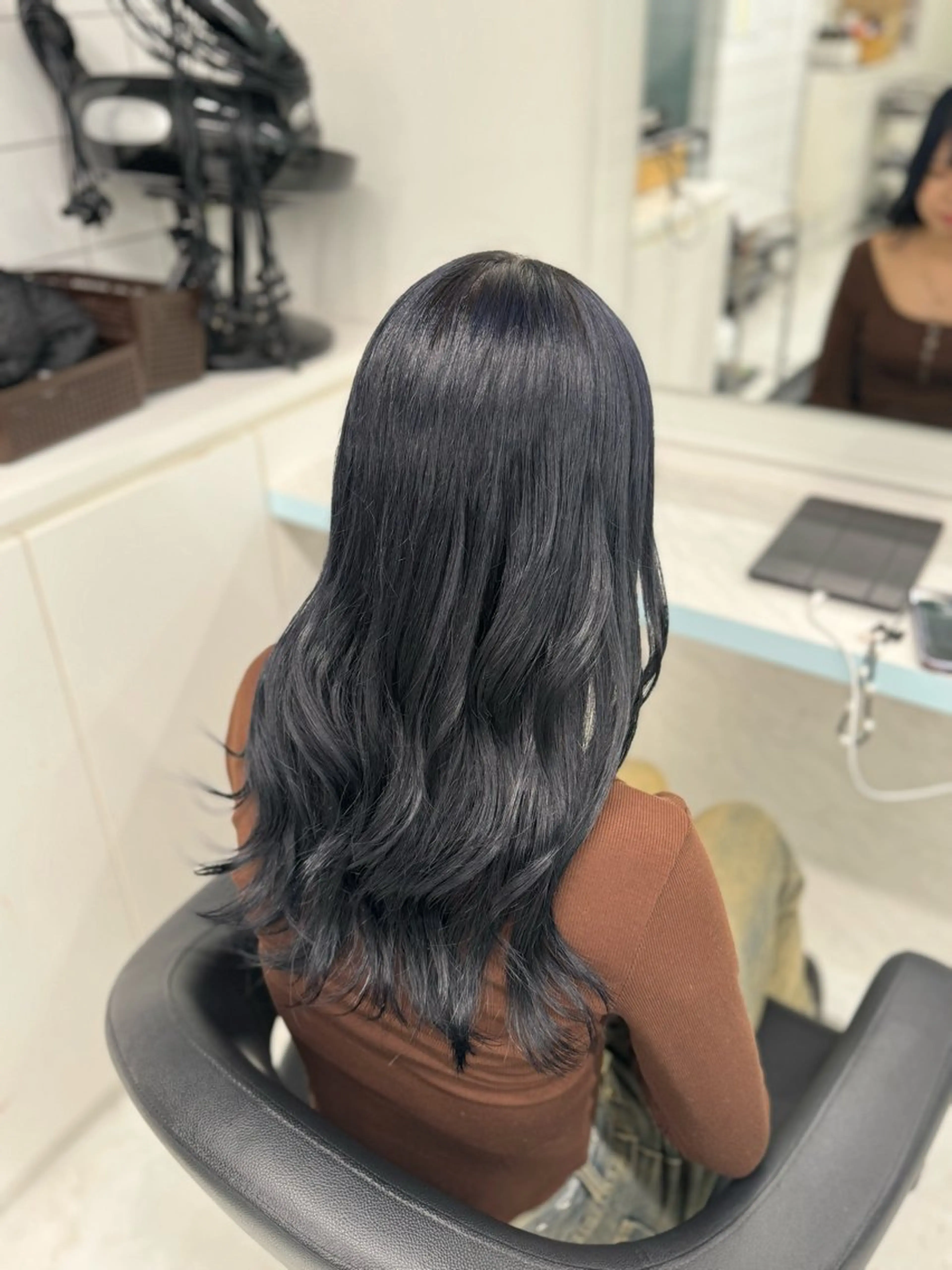 ロング ヘアカラー 🩷モテ髪＆透明感 🩷ミルクティー🩷のヘアスタイル