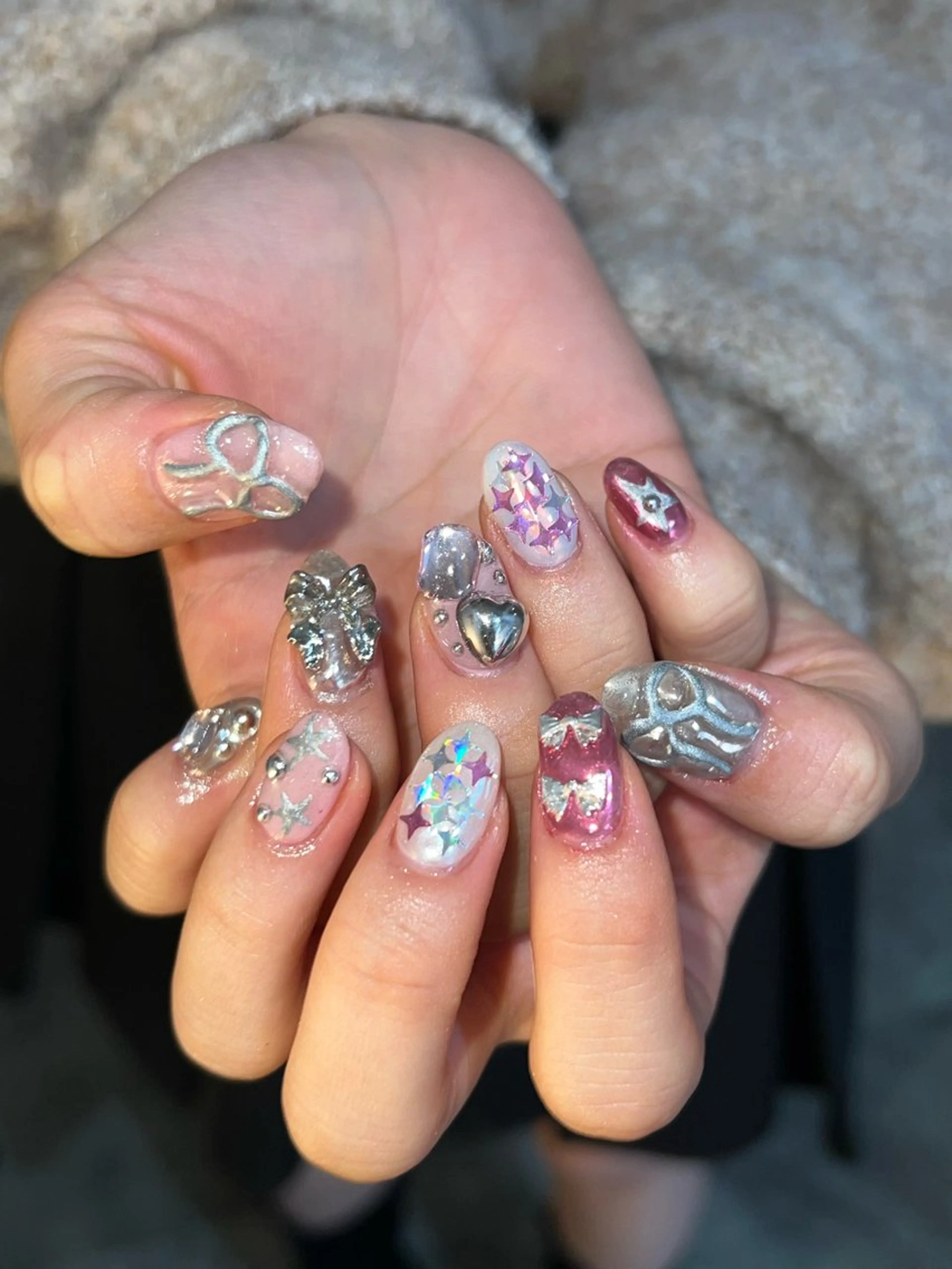 ネイル 個性派／中韓ネイル SAKURAのネイルデザイン