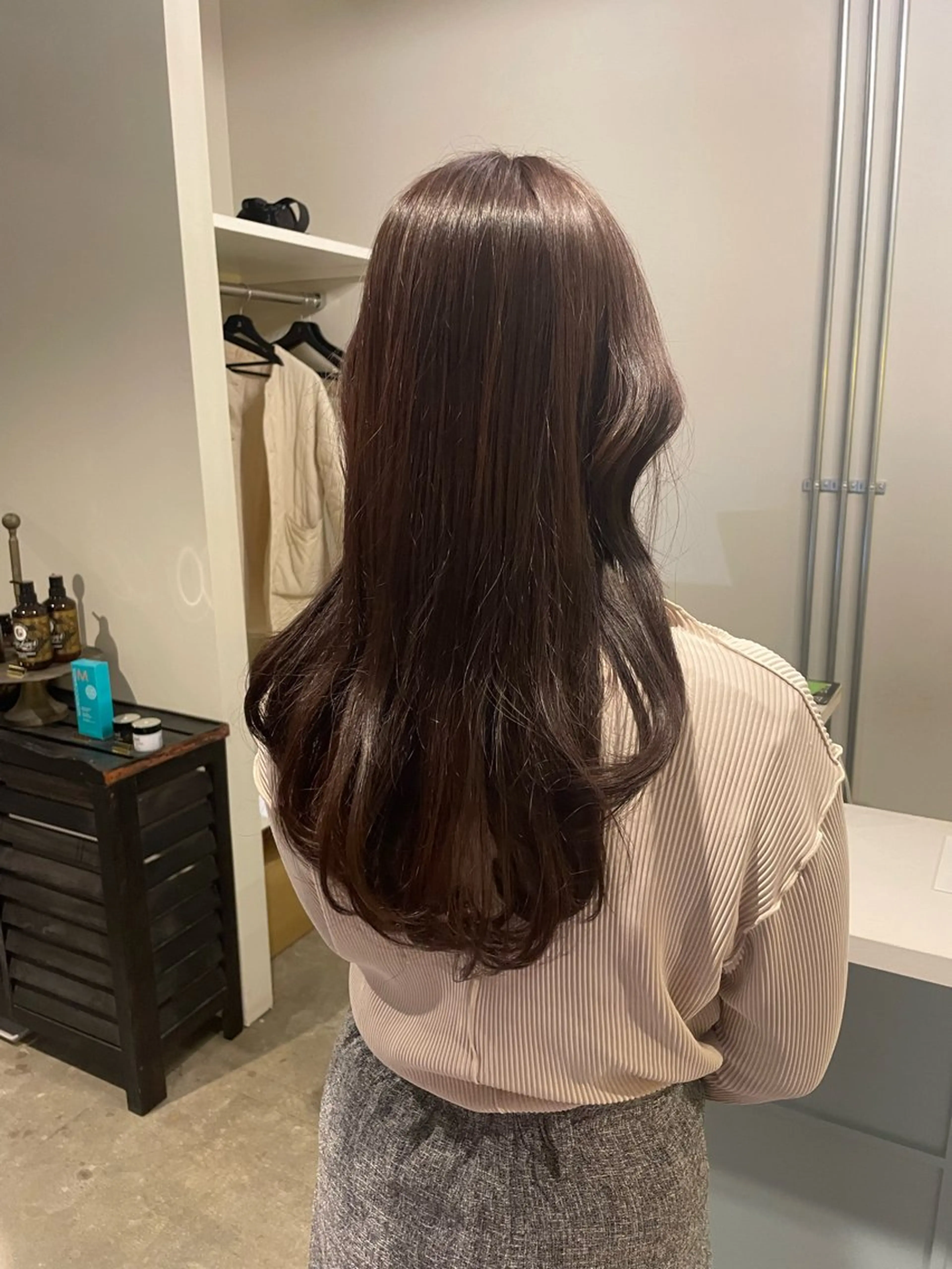 セミロング カラー ヘアアレンジ Heath所属・Heath 姪浜 ⌇フタバのヘアスタイル