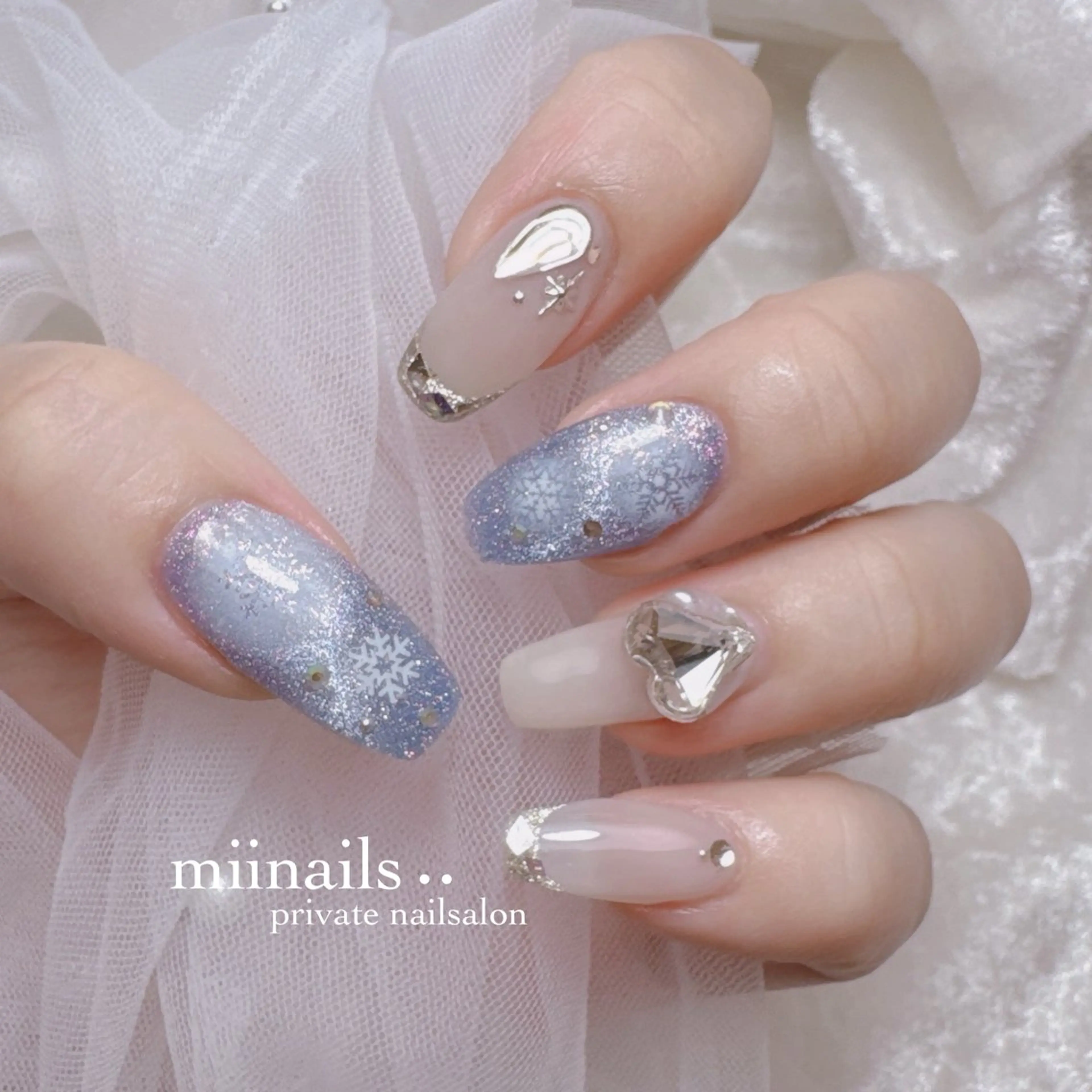 ネイル 韓国ネイル ワンホンネイル ハンドネイル nailsalon miinailsのネイルデザイン